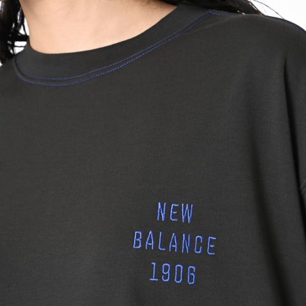 クロップドロングスリーブTシャツ, BLACK CEMENT, AWT55654BLK