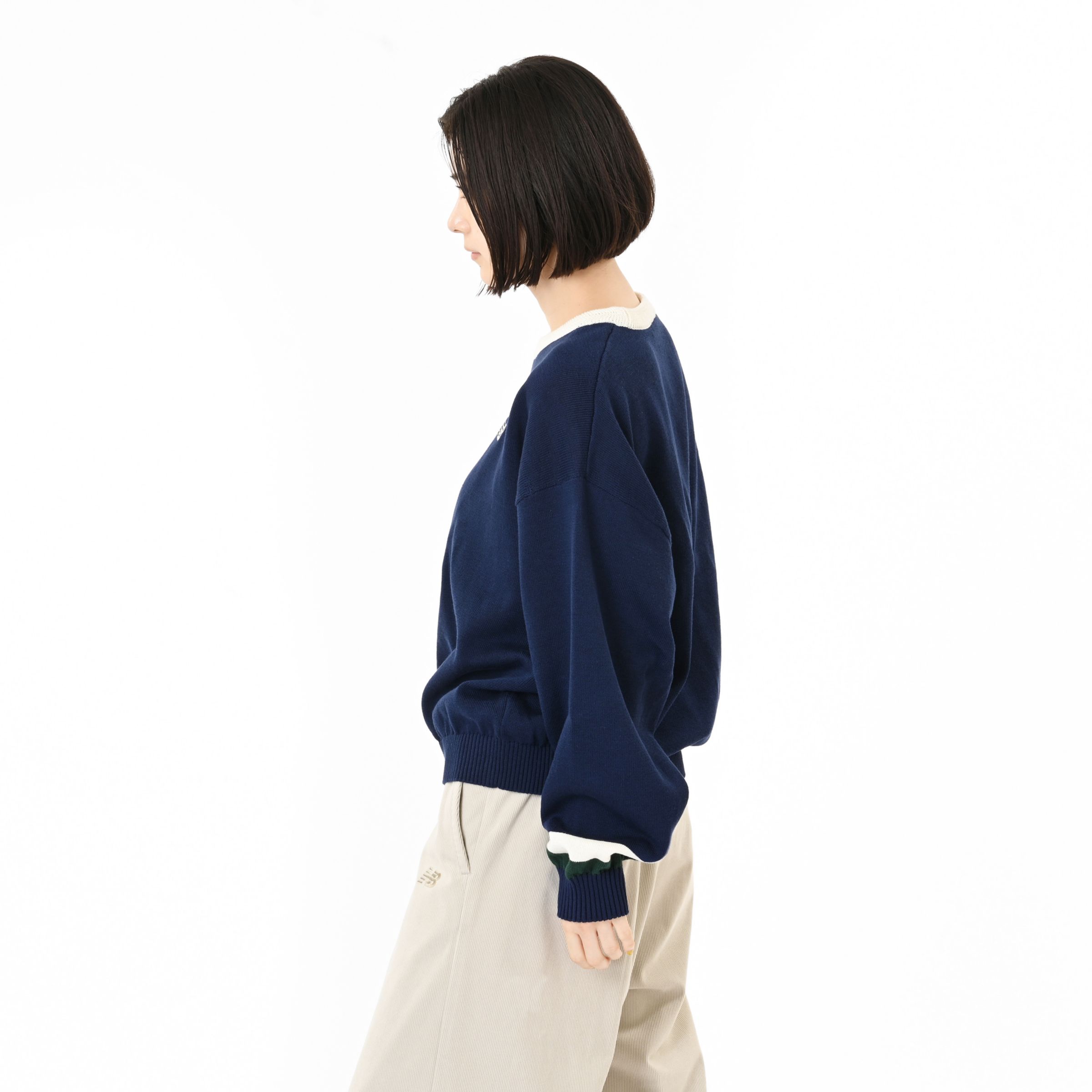 ラインニットプルオーバー