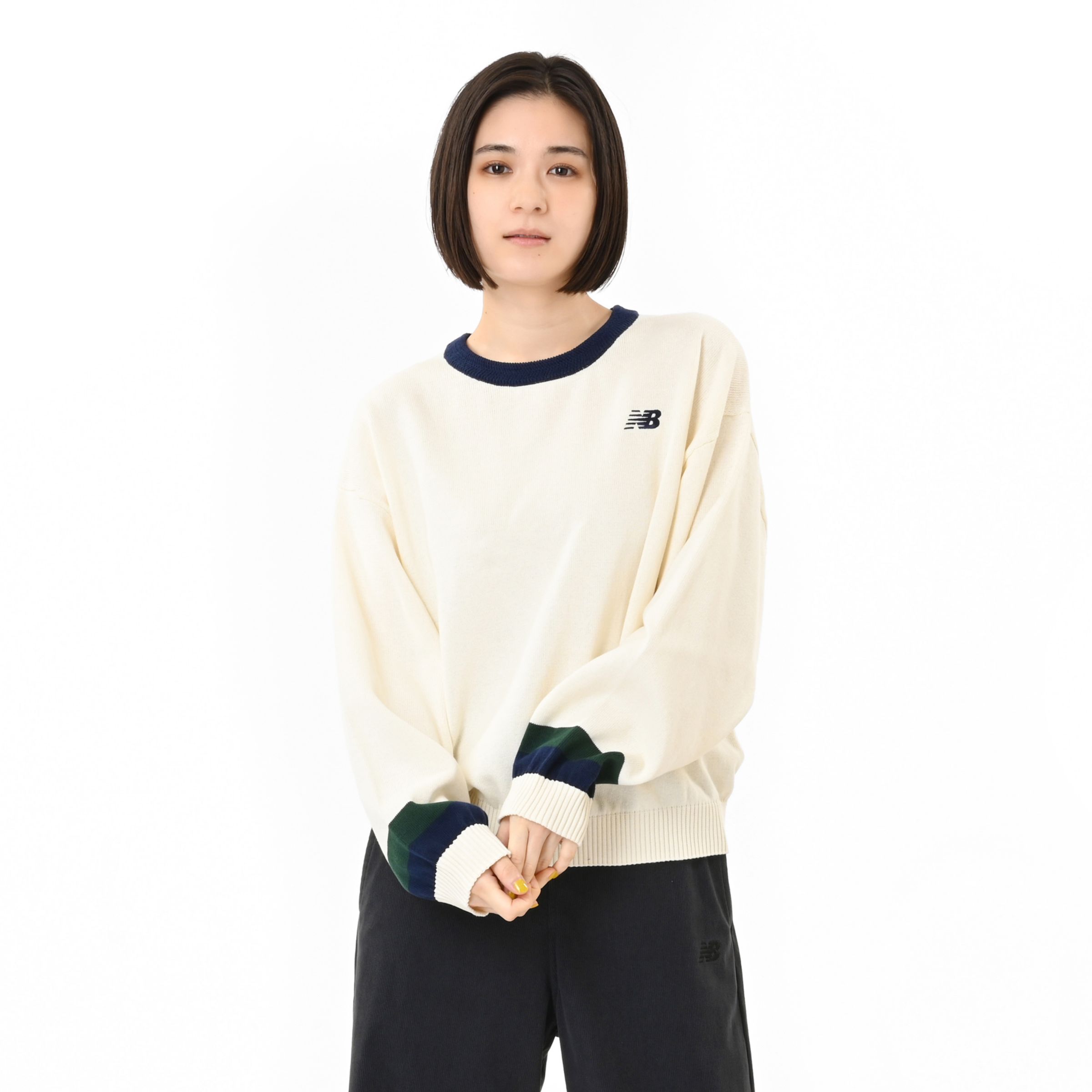 ラインニットプルオーバー