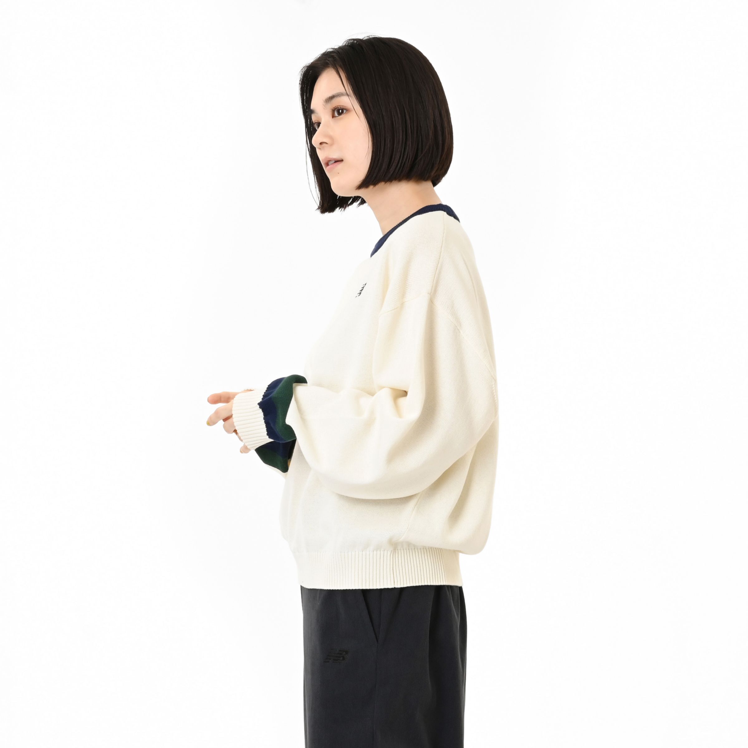 ラインニットプルオーバー