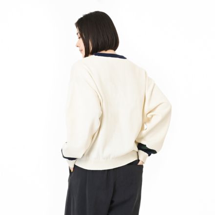 ラインニットプルオーバー, NB NAVY, AWT55682SST