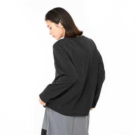 シューパッチロングスリーブ, BLACK CEMENT, AWT55691BLK