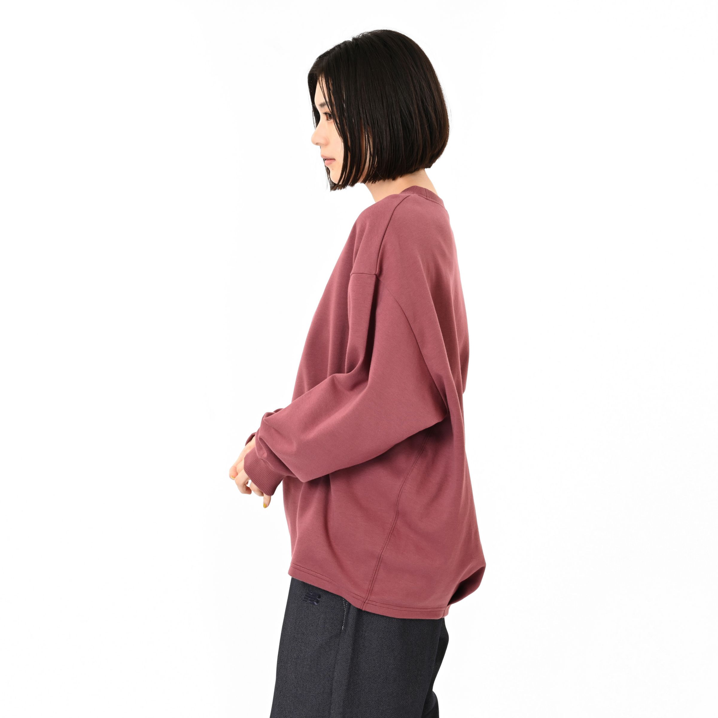 NB刺繍ダブルフェイスプルオーバー