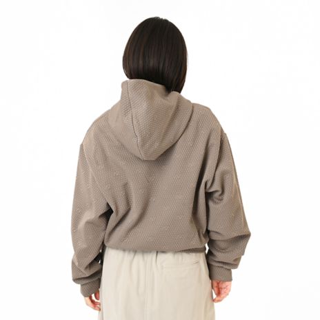 キルトジャガードフーディー