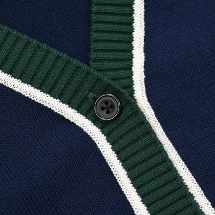 ラインニットカーディガン