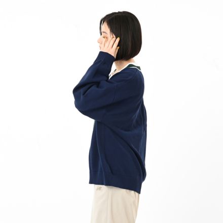 ラインニットカーディガン