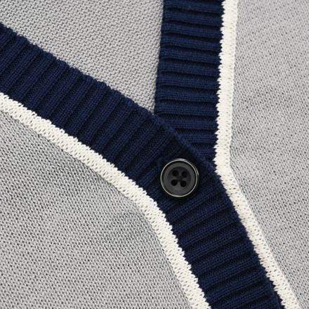 ラインニットカーディガン