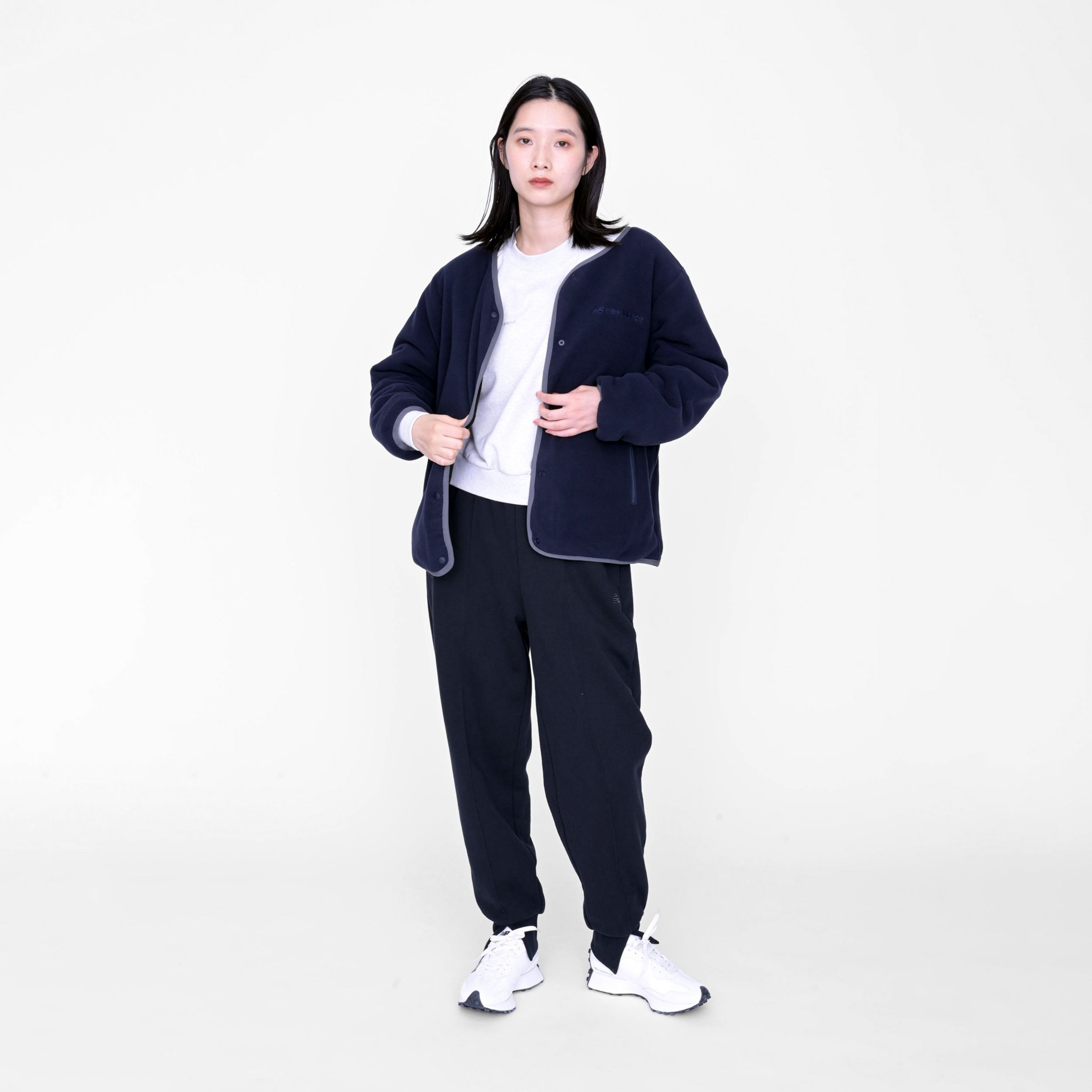 フリースカーディガン