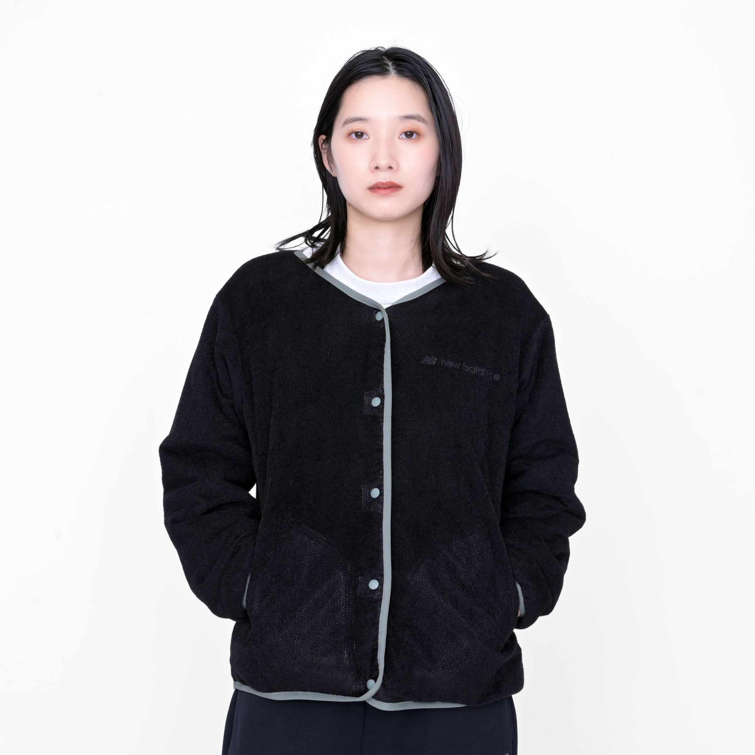 フリースカーディガン