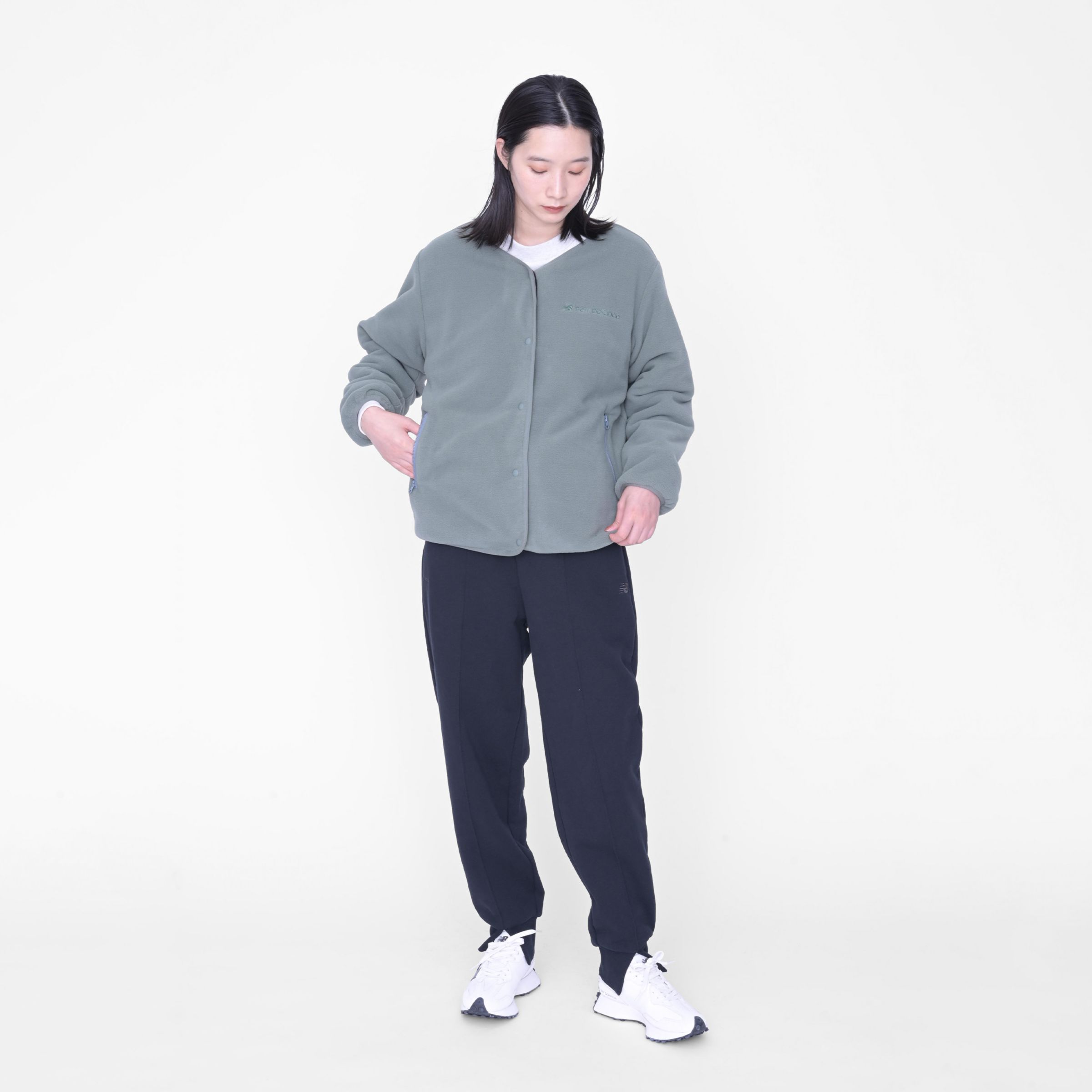 フリースカーディガン