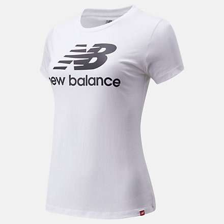 New Balance NB Essentials Stacked Logo Tee, AWT91546WK image number null