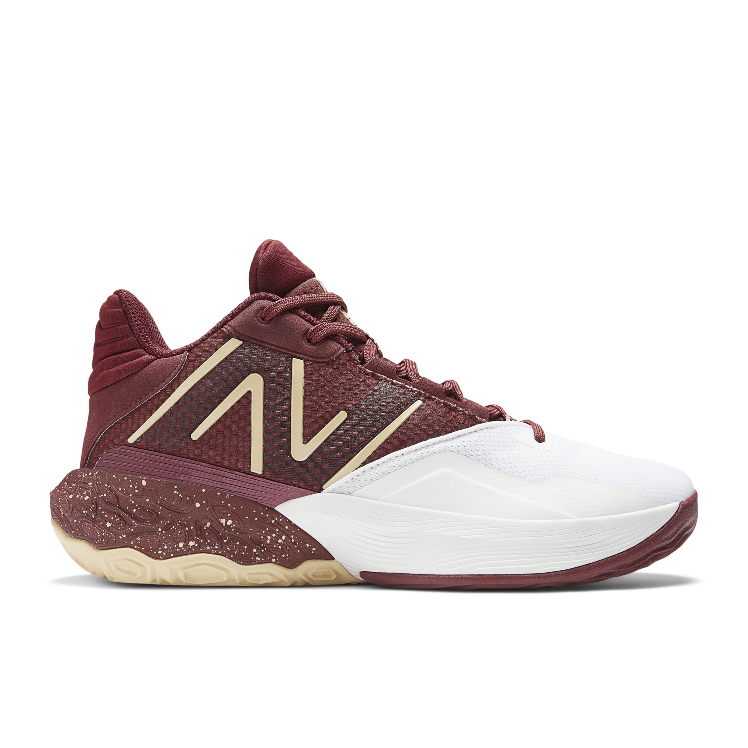 뉴발란스 투웨이 V4  농구화 (자말 머레이 착용) New Balance TWO WXY V4,Optic White with Mercury Red and Gold