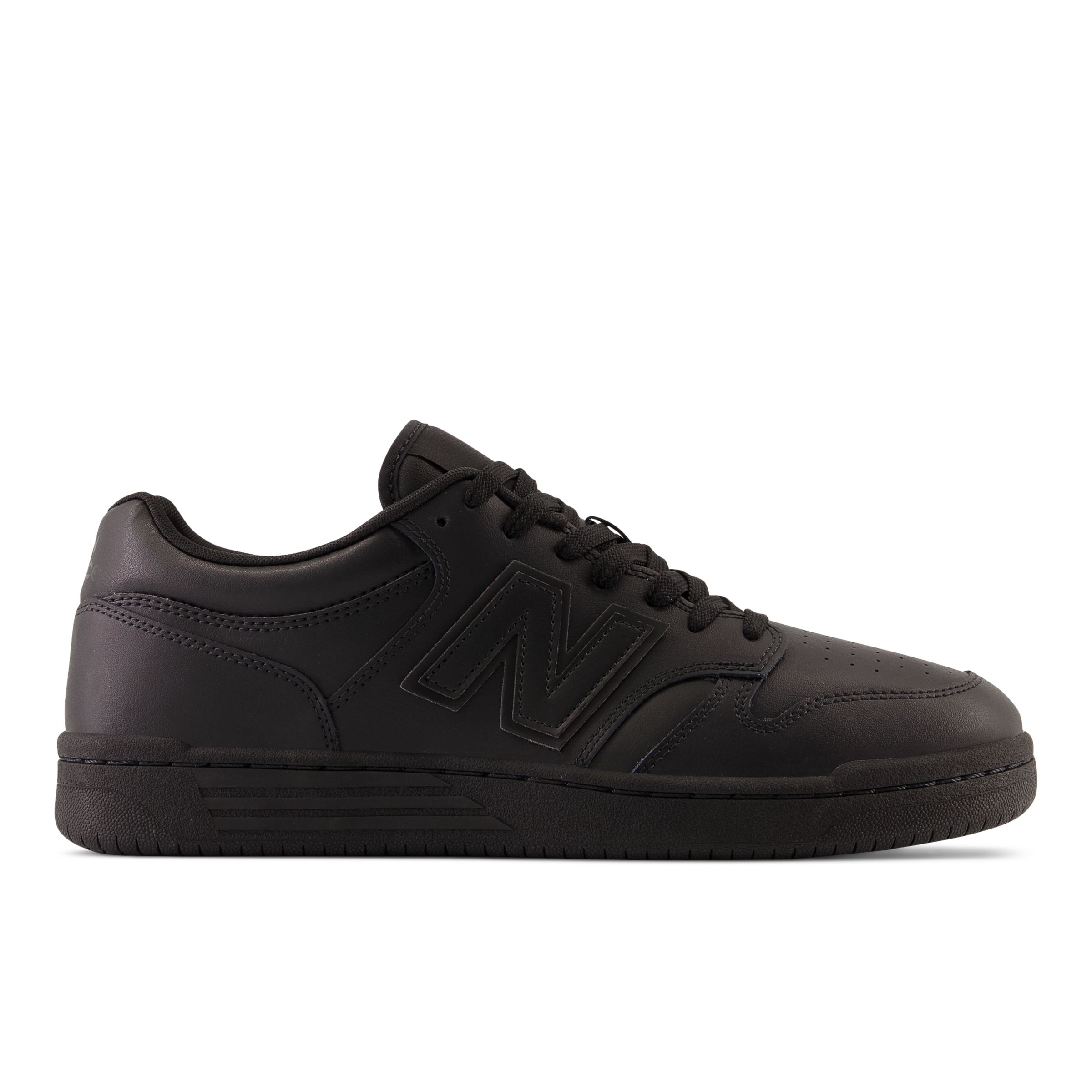 New Balance Men's 480 in Black Leather, size 5