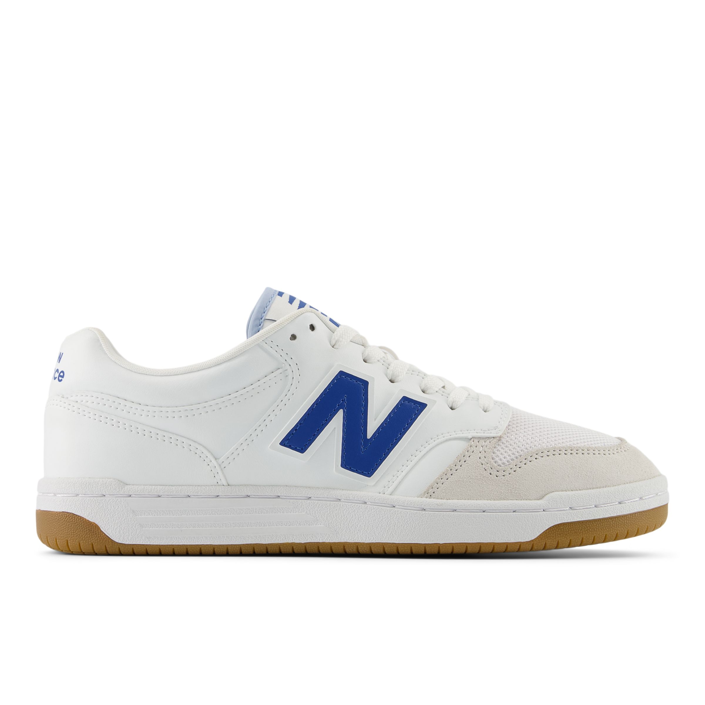 

New Balance Homme 480 en Blanc/Bleu/Rose, Leather, Taille 44 Large