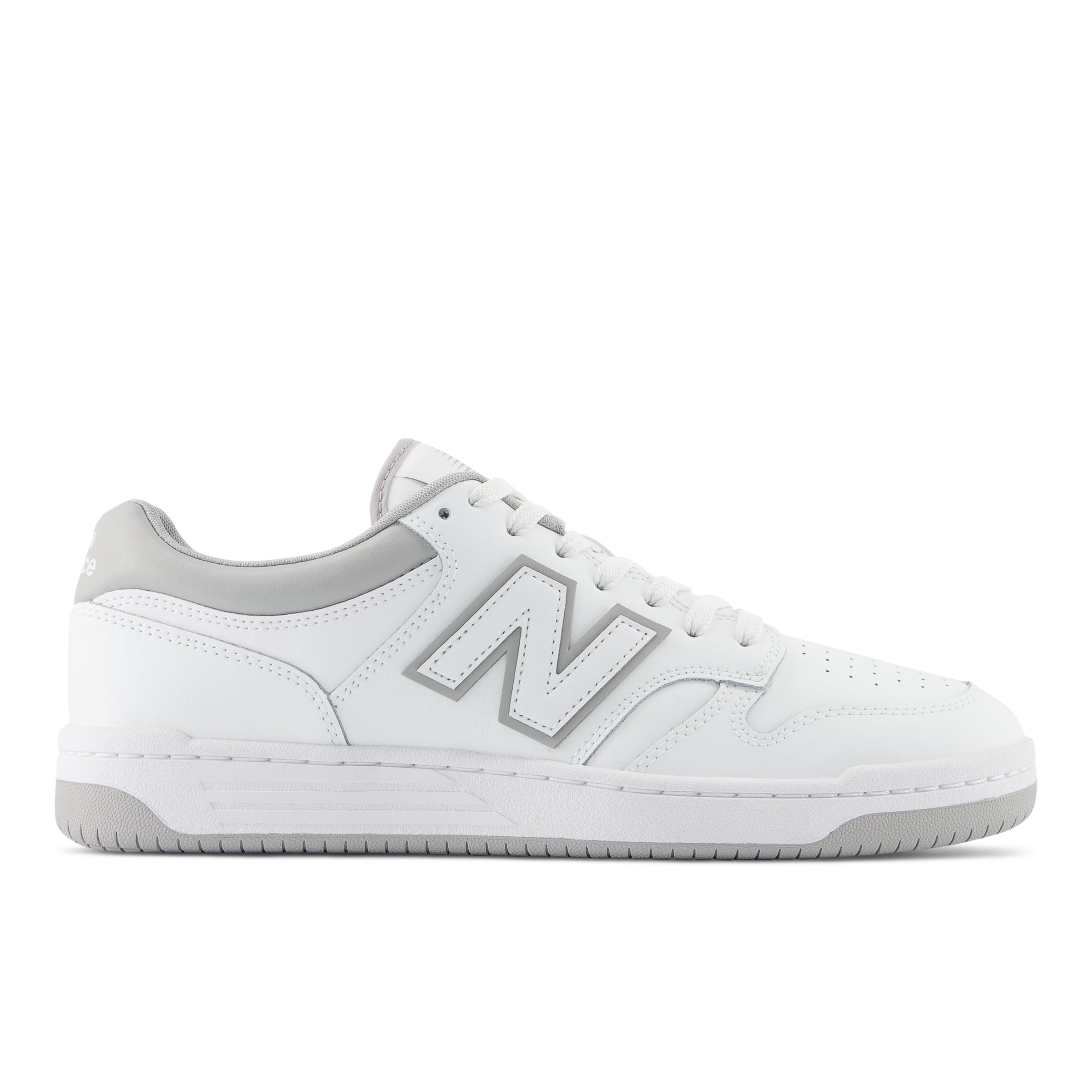 New Balance Men's 480 in White/Grey Leather, size 7