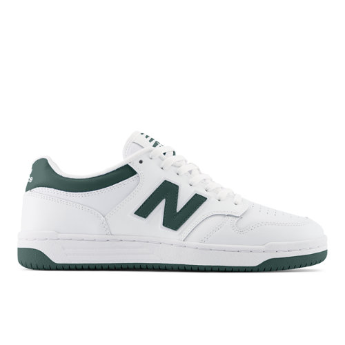 Shop New Balance Unisex 480 In White/green/grey
