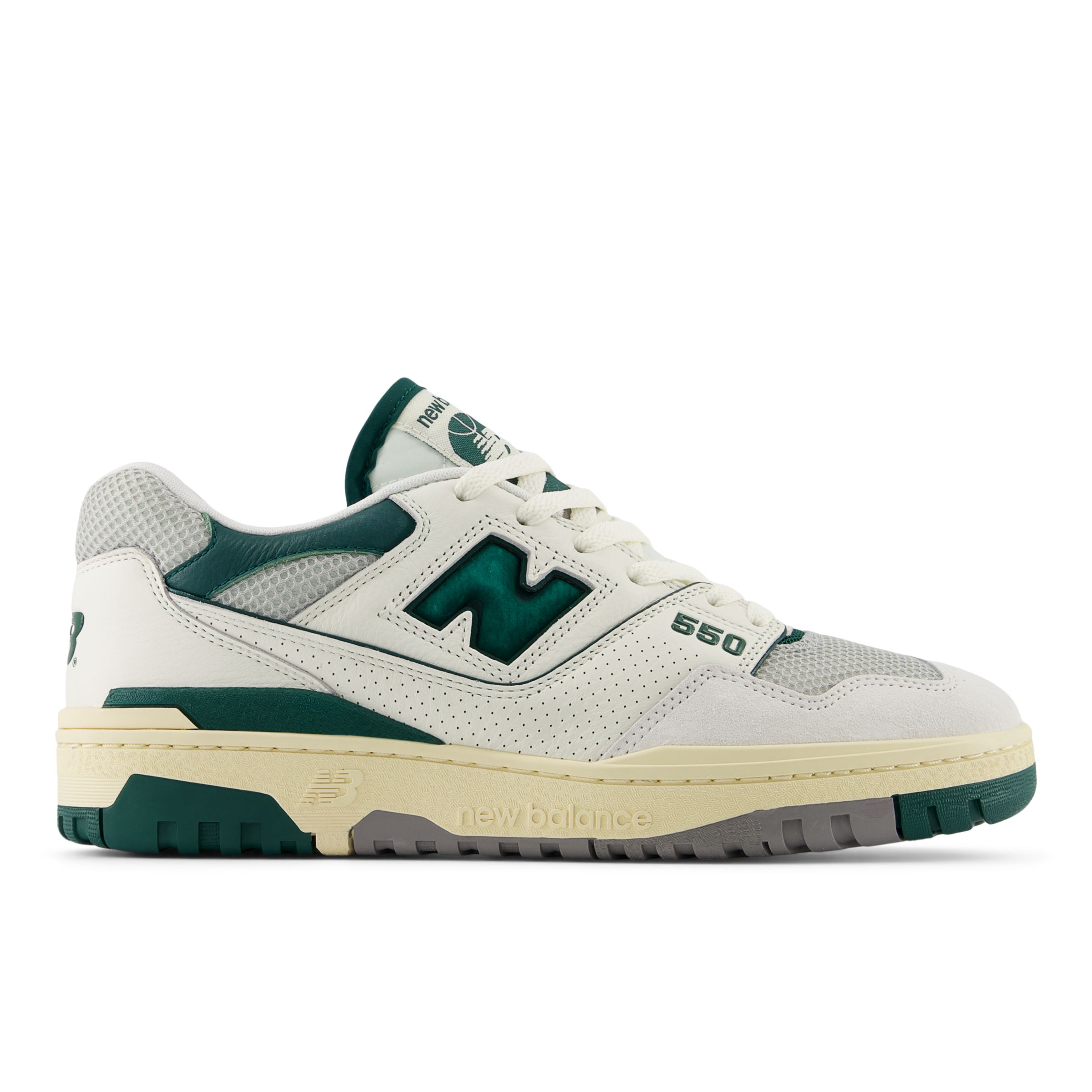 

New Balance Unisex 550 White/Green - White/Green