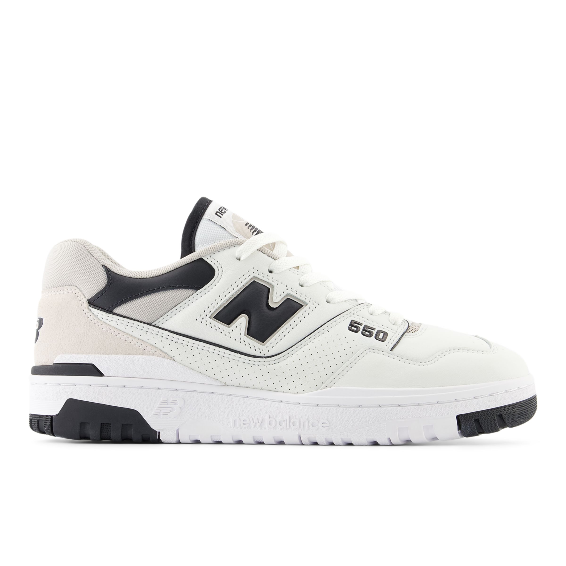 

New Balance Men's 550 White/Black/Grey - White/Black/Grey