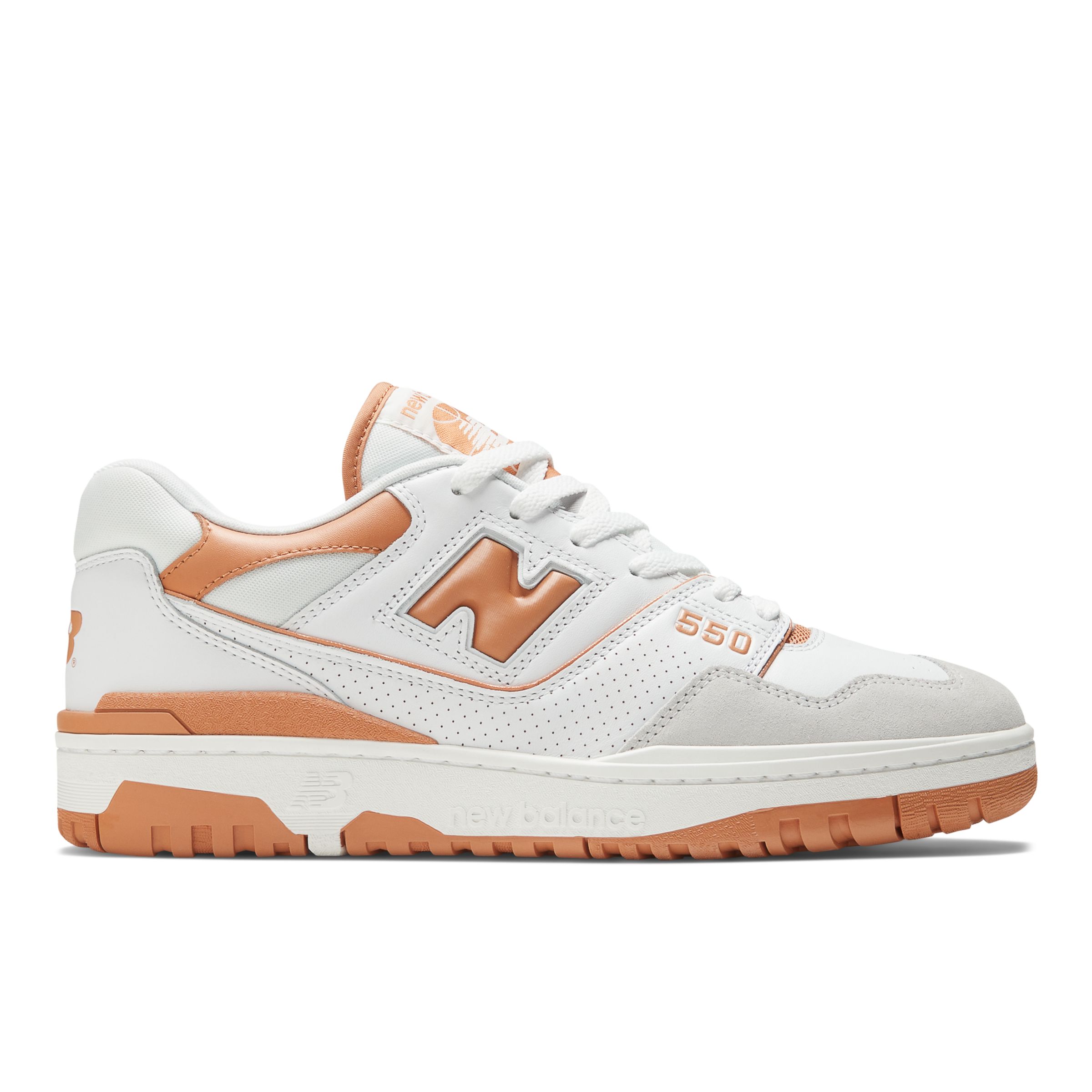 

New Balance Unisex 550 White/Brown/Grey - White/Brown/Grey