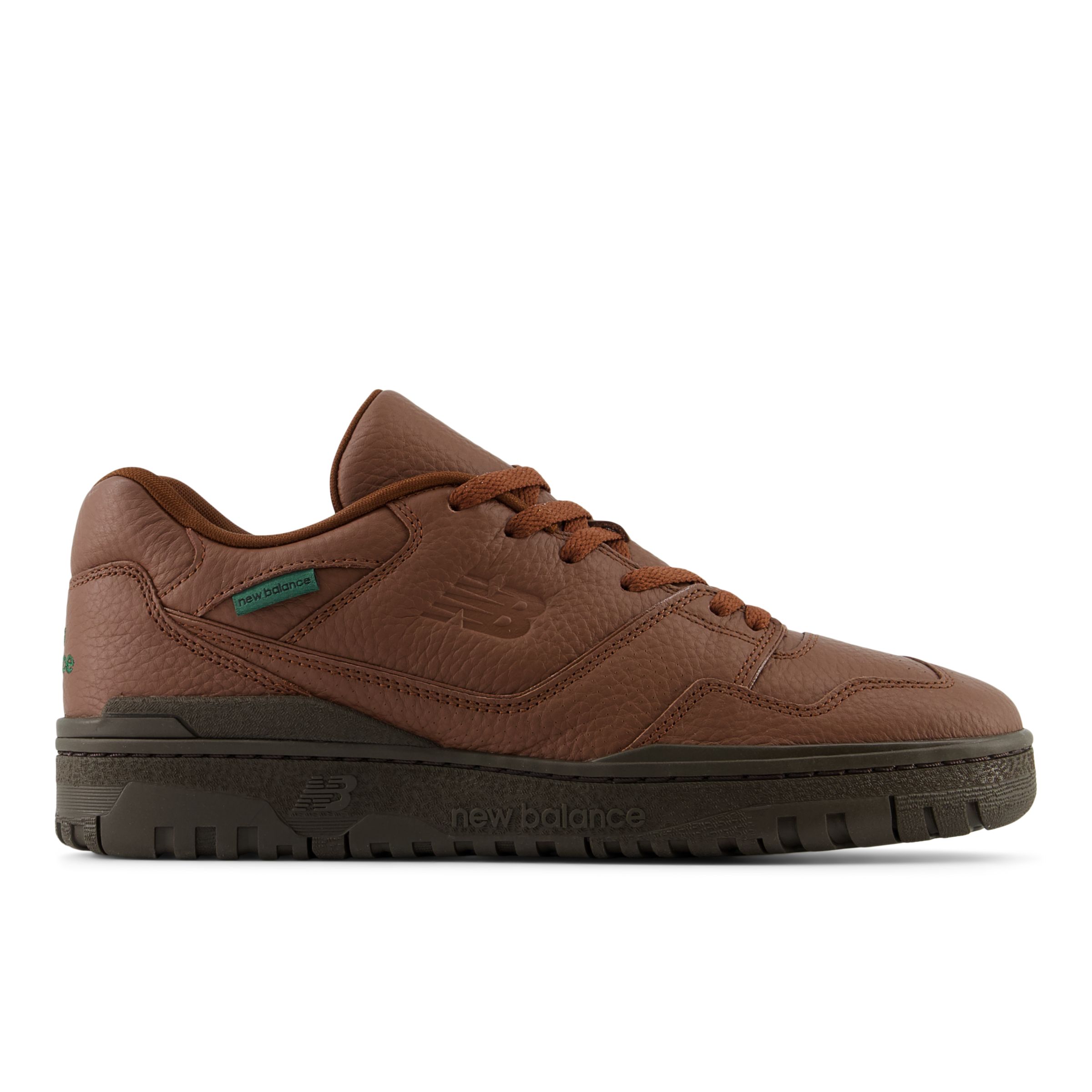 New Balance Men's 550 in Brown/Green Leather, size 9.5