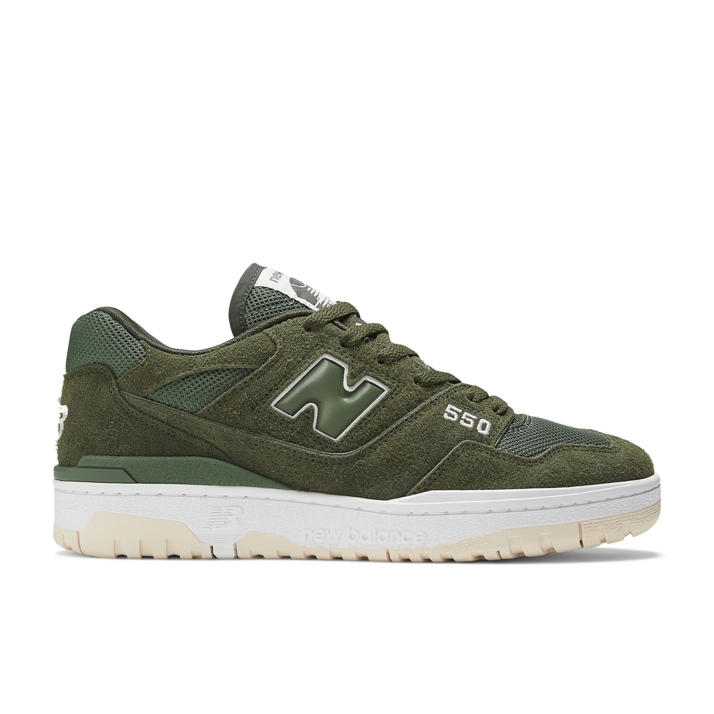 New Balance Unisex 550 in Green/Beige Leather, size 9.5