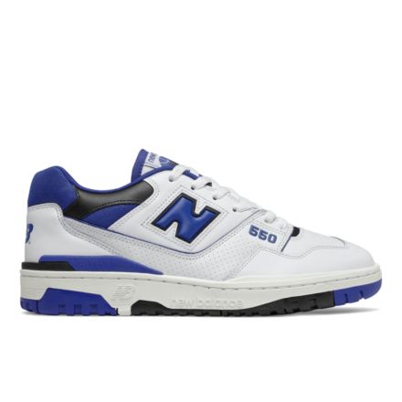 new balance sneakers white and blue