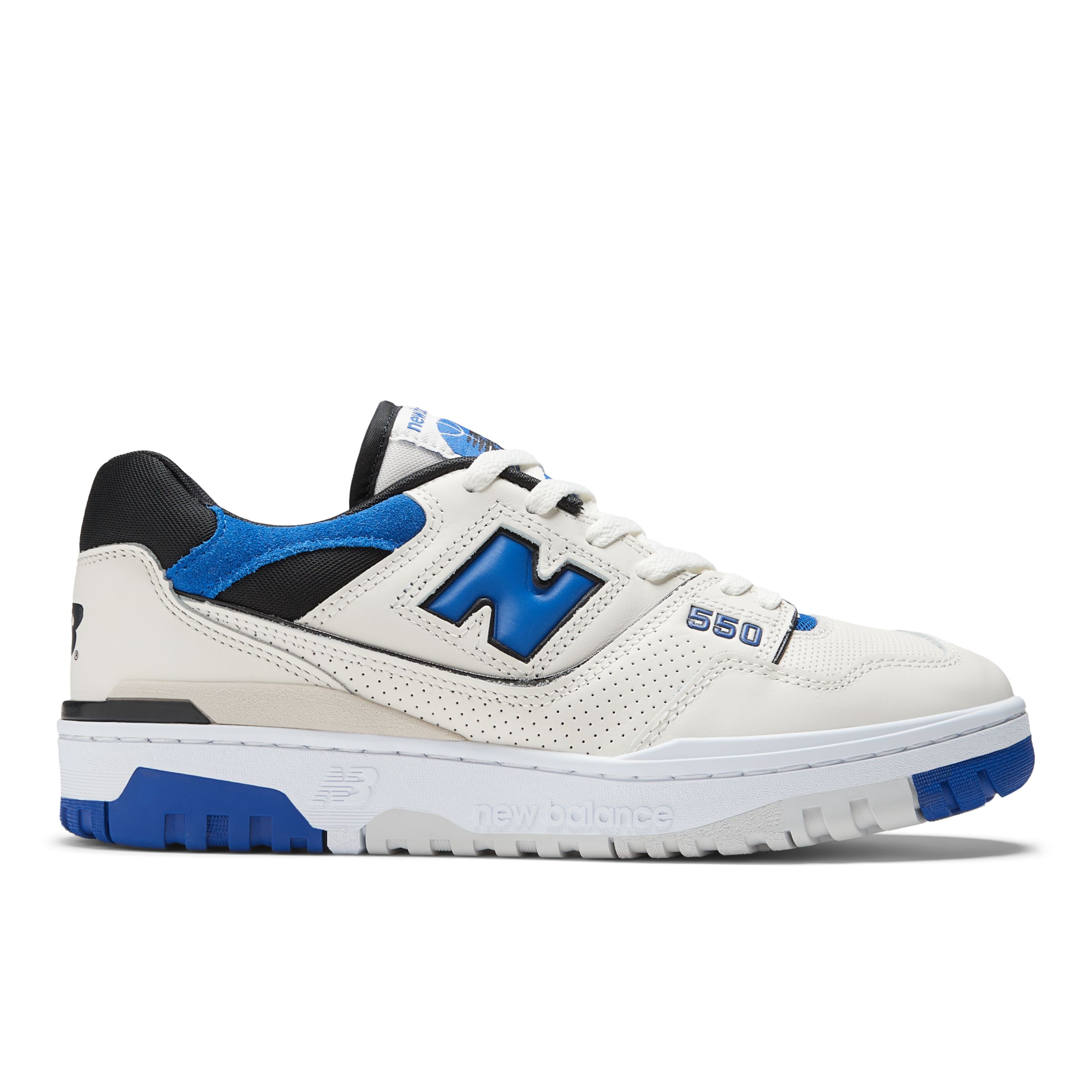 

New Balance Unisex 550 White/Blue/Black - White/Blue/Black