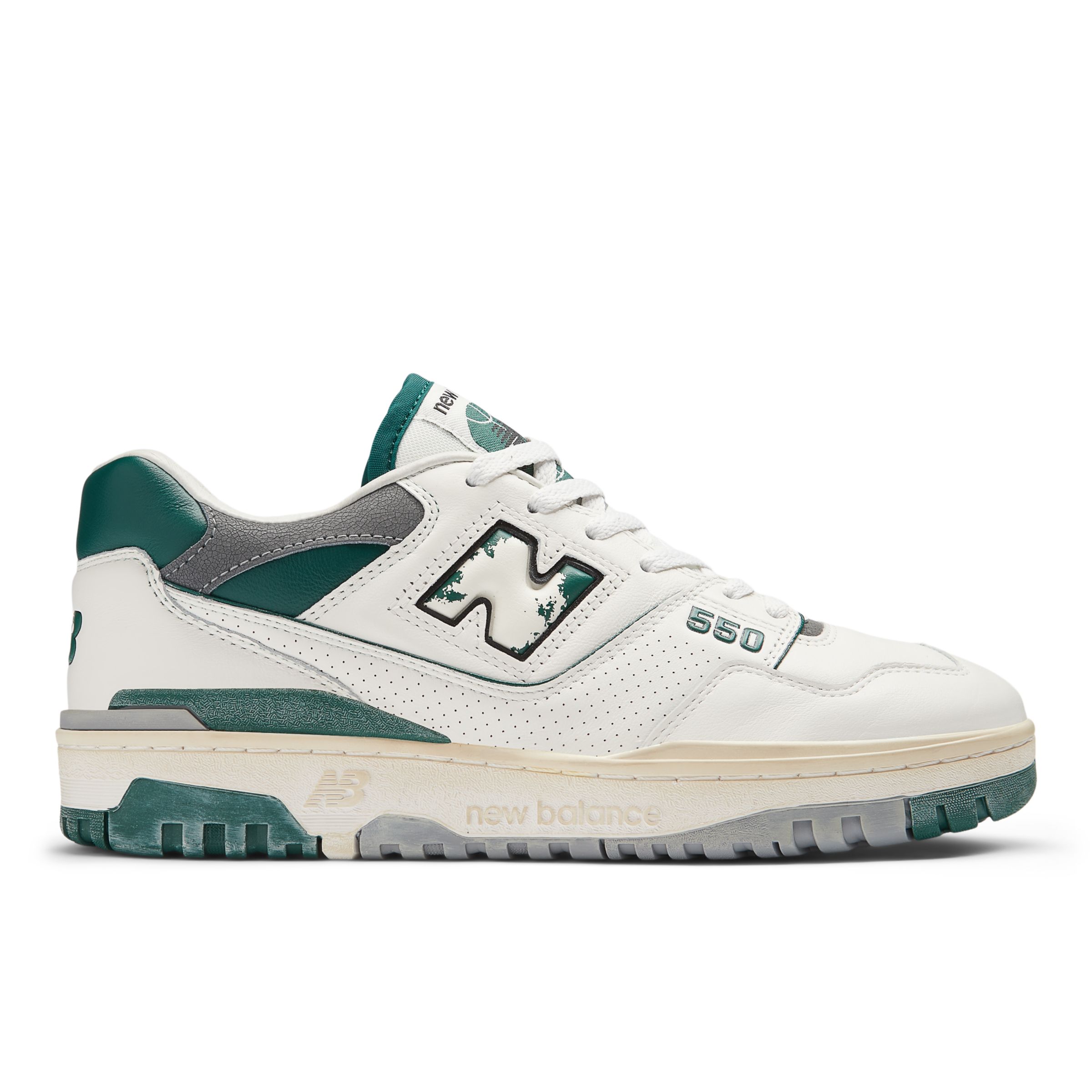 

New Balance Unisex 550 White/Green/Grey - White/Green/Grey