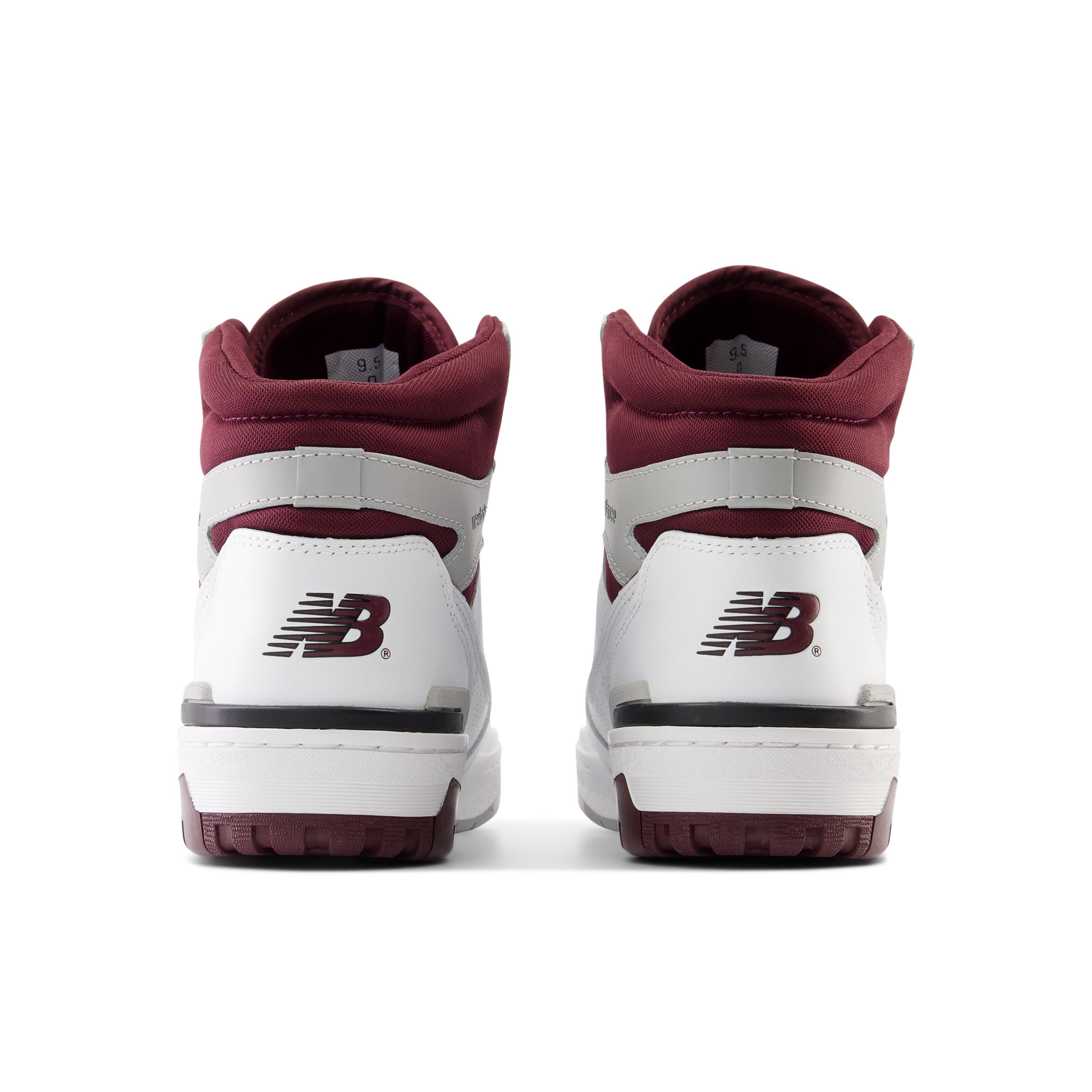 Shop New Balance 650 White with NB Burgundy and Raincloud | Lifestyle ...
