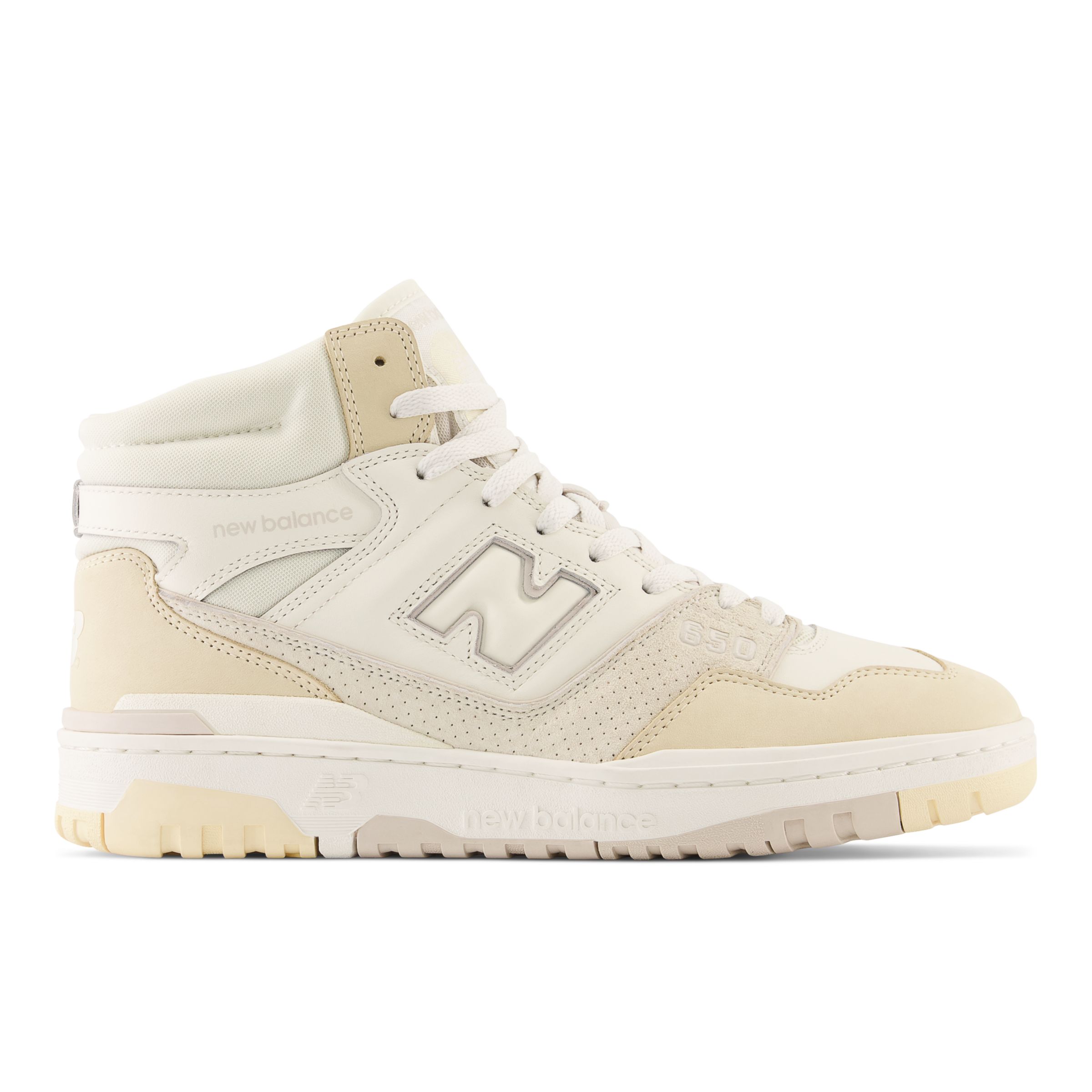 New Balance Men's 650 in Beige/White Leather, size 4.5