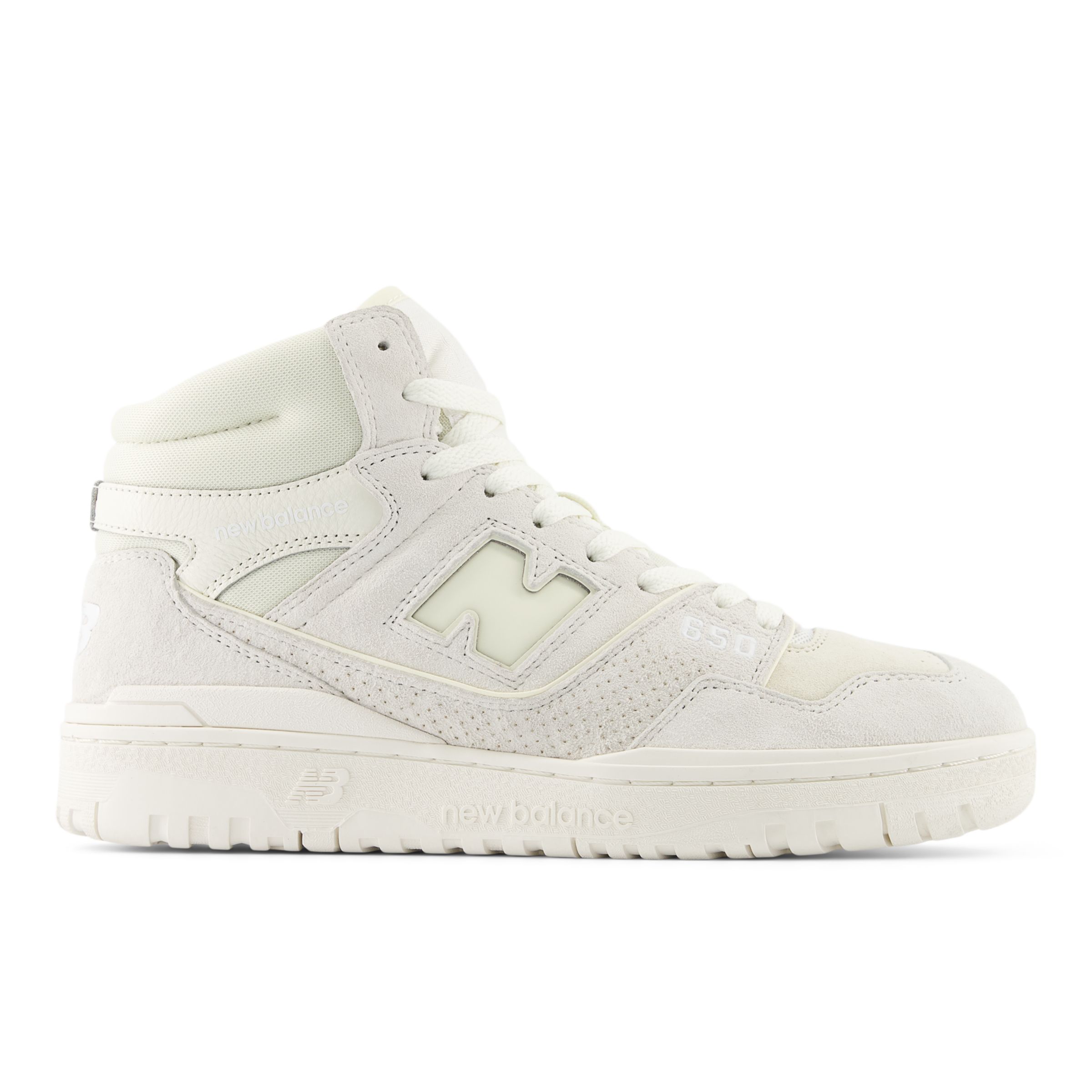New Balance  Män 650 i White/Beige Leather, Storlek 40