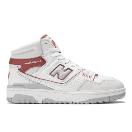 New balance best sale white high tops