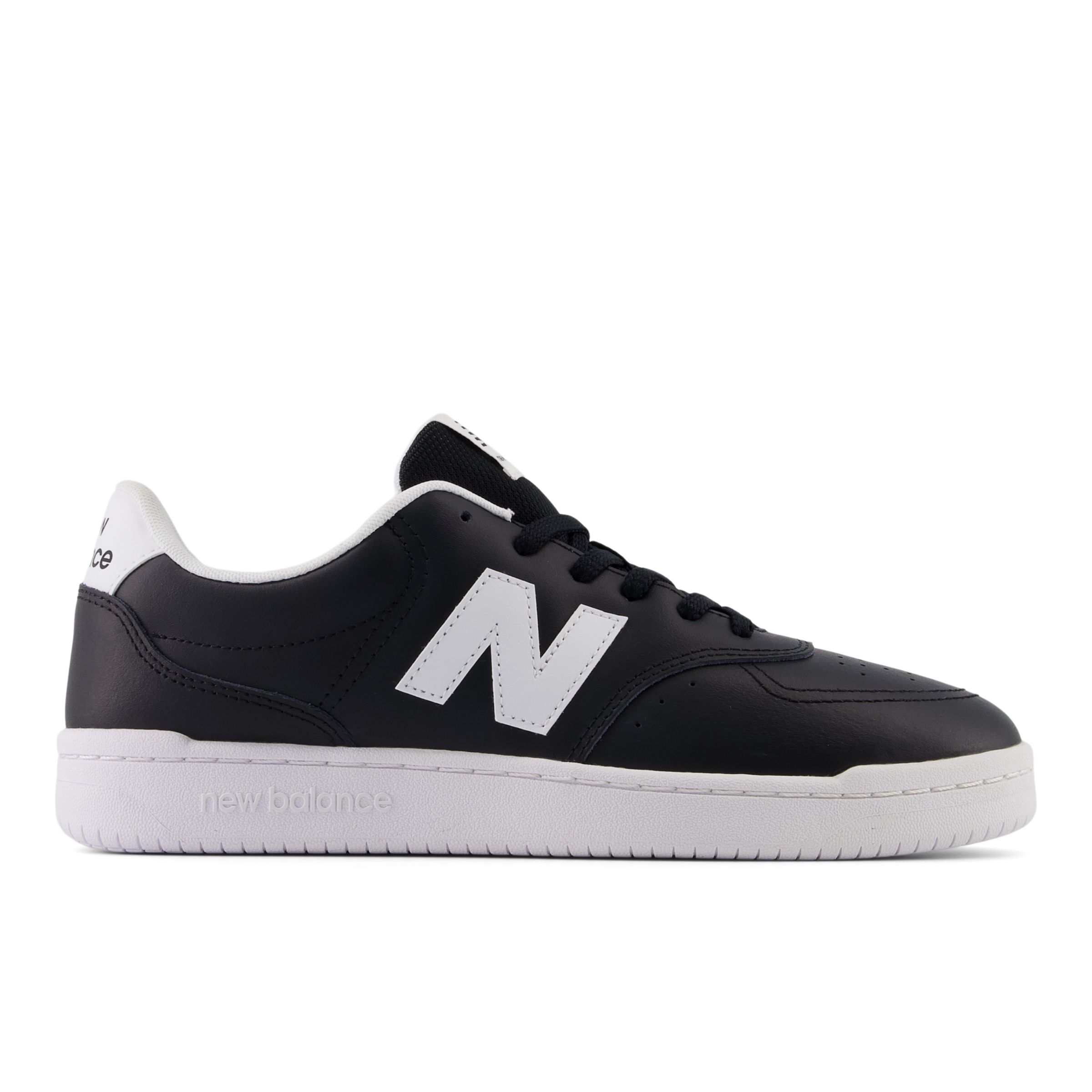 New Balance Unisex BB80 in Black/White Leather