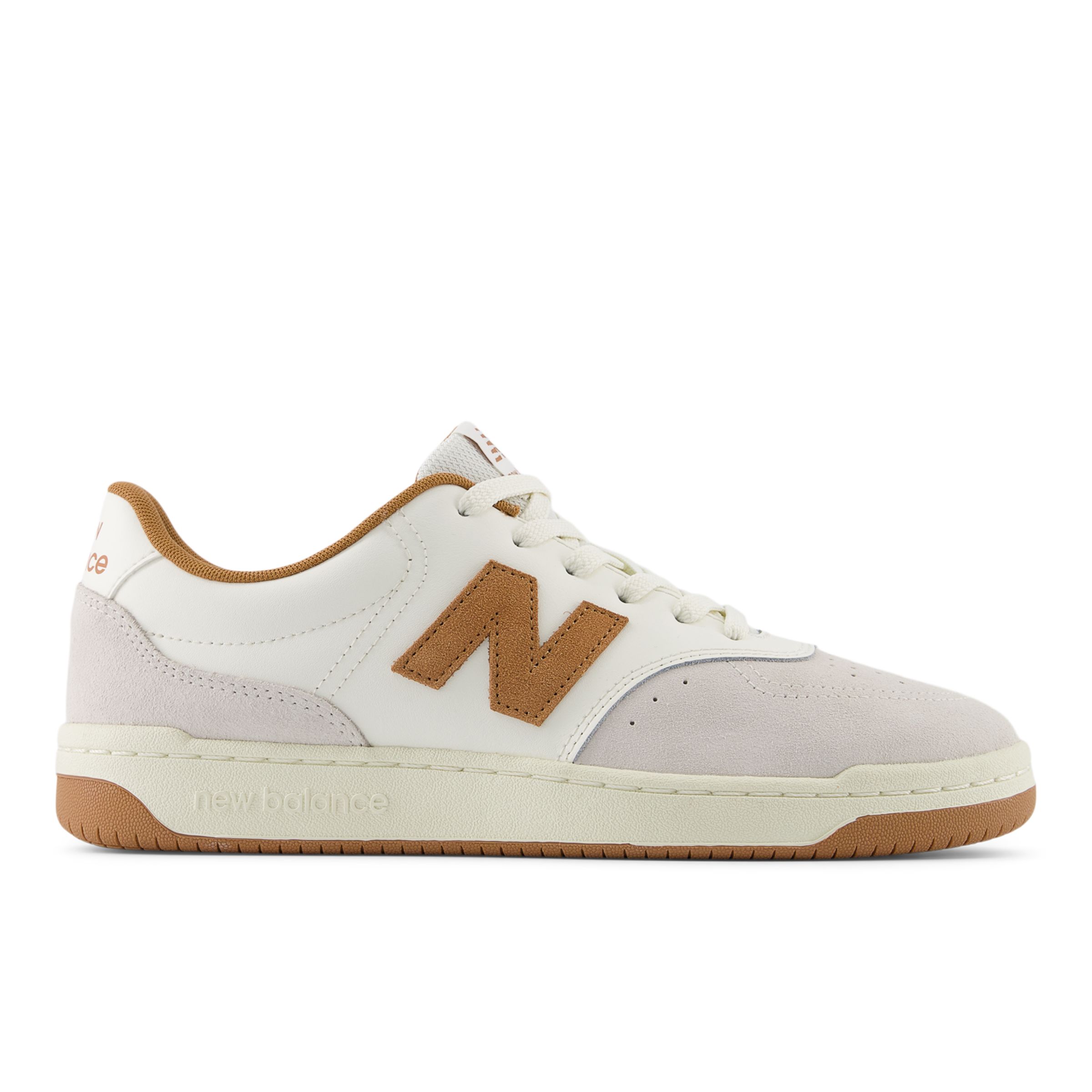 

New Balance Unisex BB80 White/Brown - White/Brown