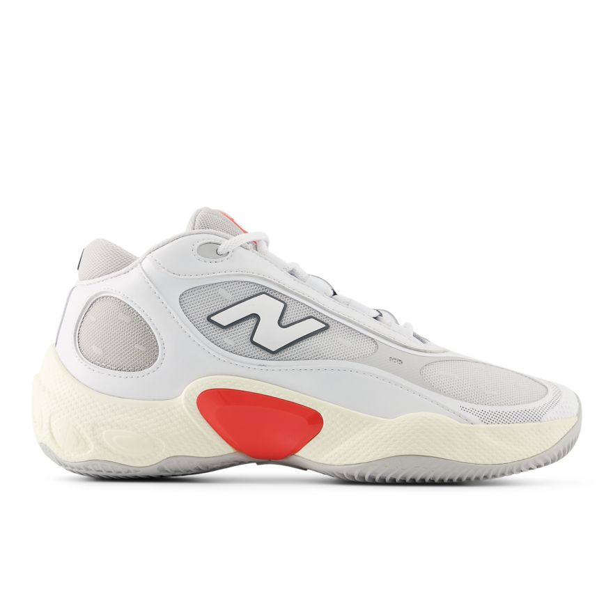New Balance Men's Fresh Foam BB V3 Shoes (White/Blast Red)