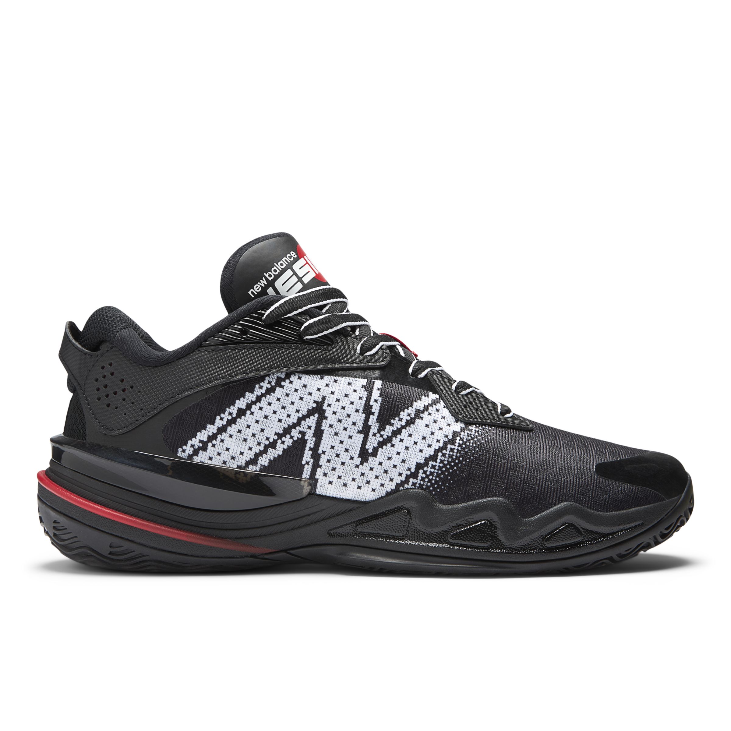 

New Balance Unisex HESI LOW v2 Black/White/Red - Black/White/Red