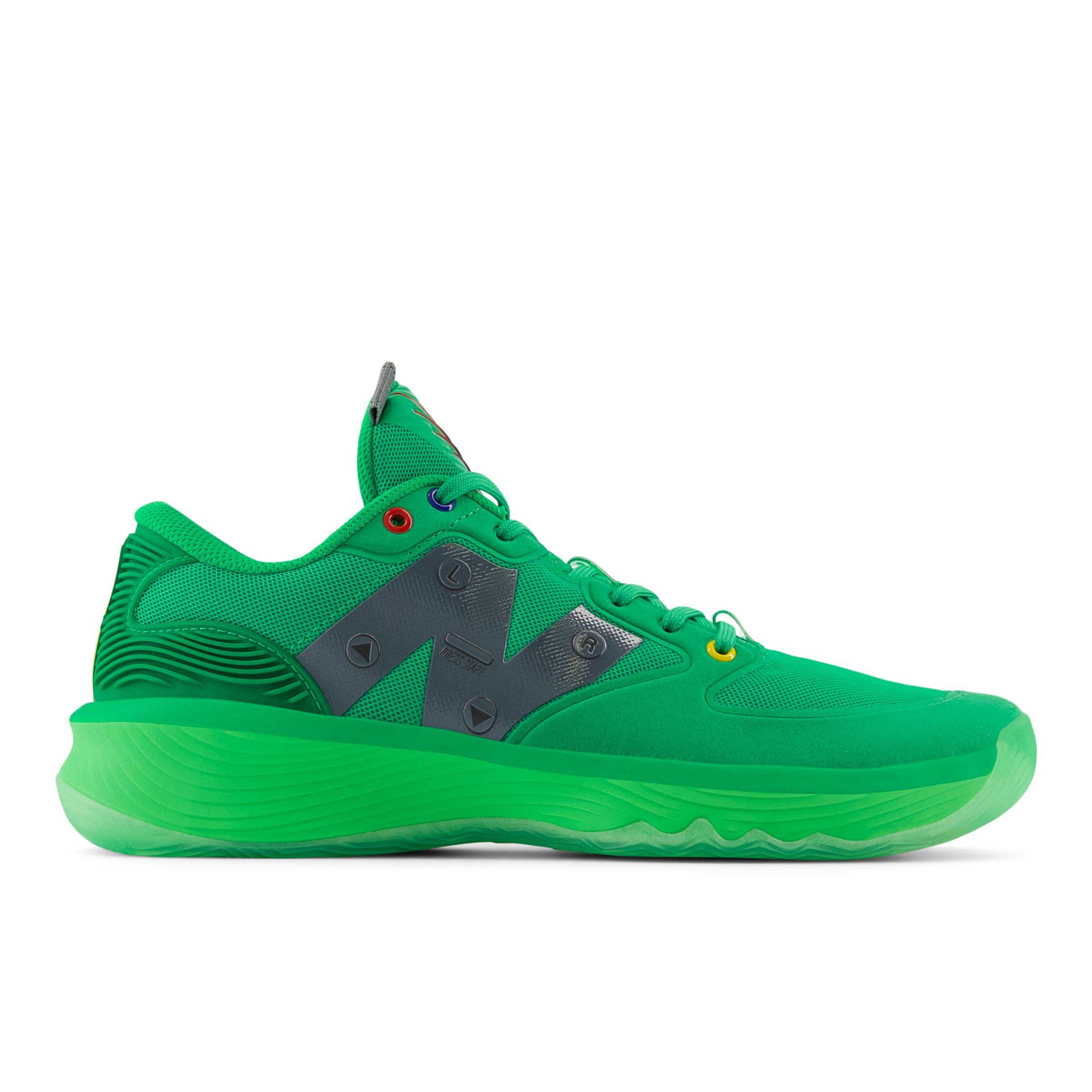 Shop New Balance Unisex Hesi Low Basketball Shoes In Green