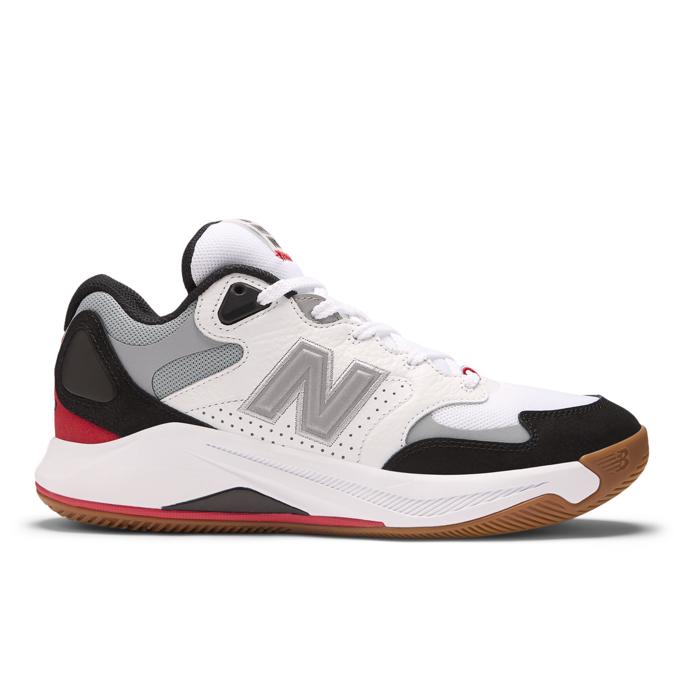 New Balance Men's KAWHI IV in White/Black Synthetic, size 8.5