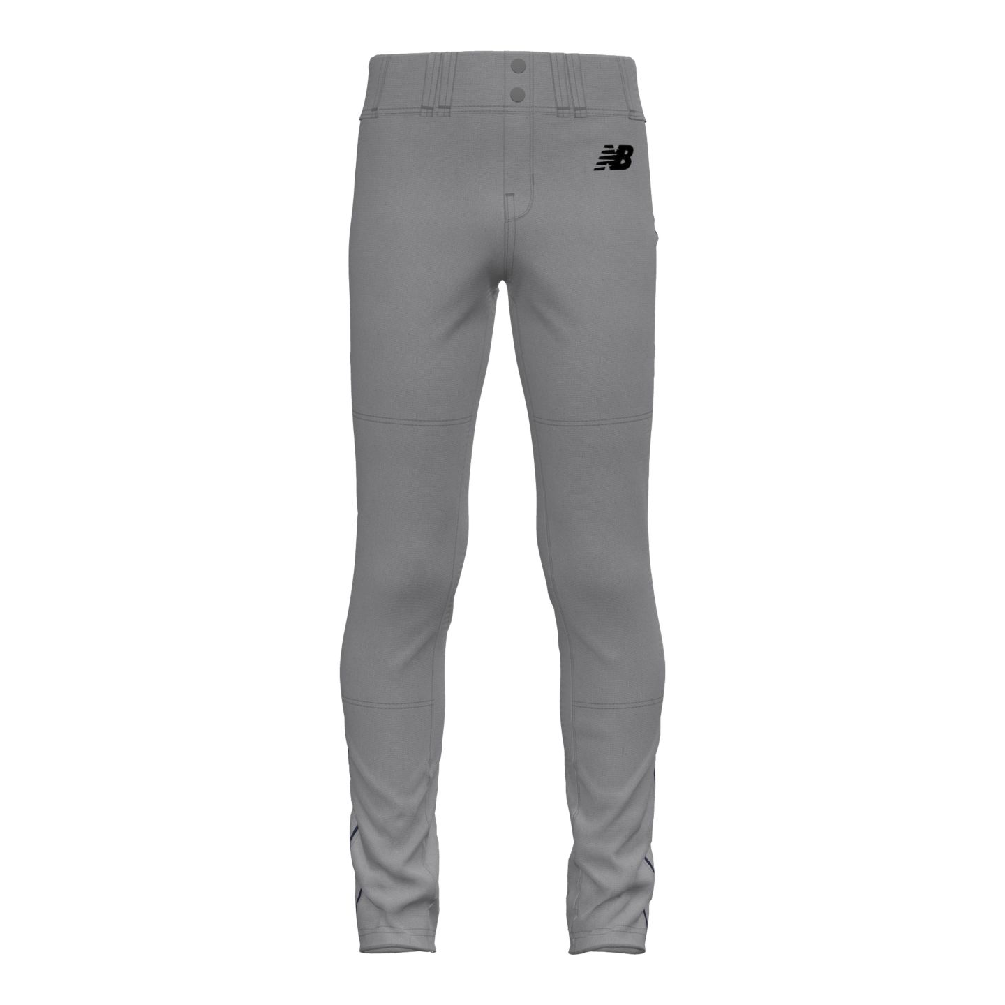 Детские брюки New Balance Youth Adversary 2 Pant Piped Tapered, цвет: Серый / Тёмно-синий — фото 1