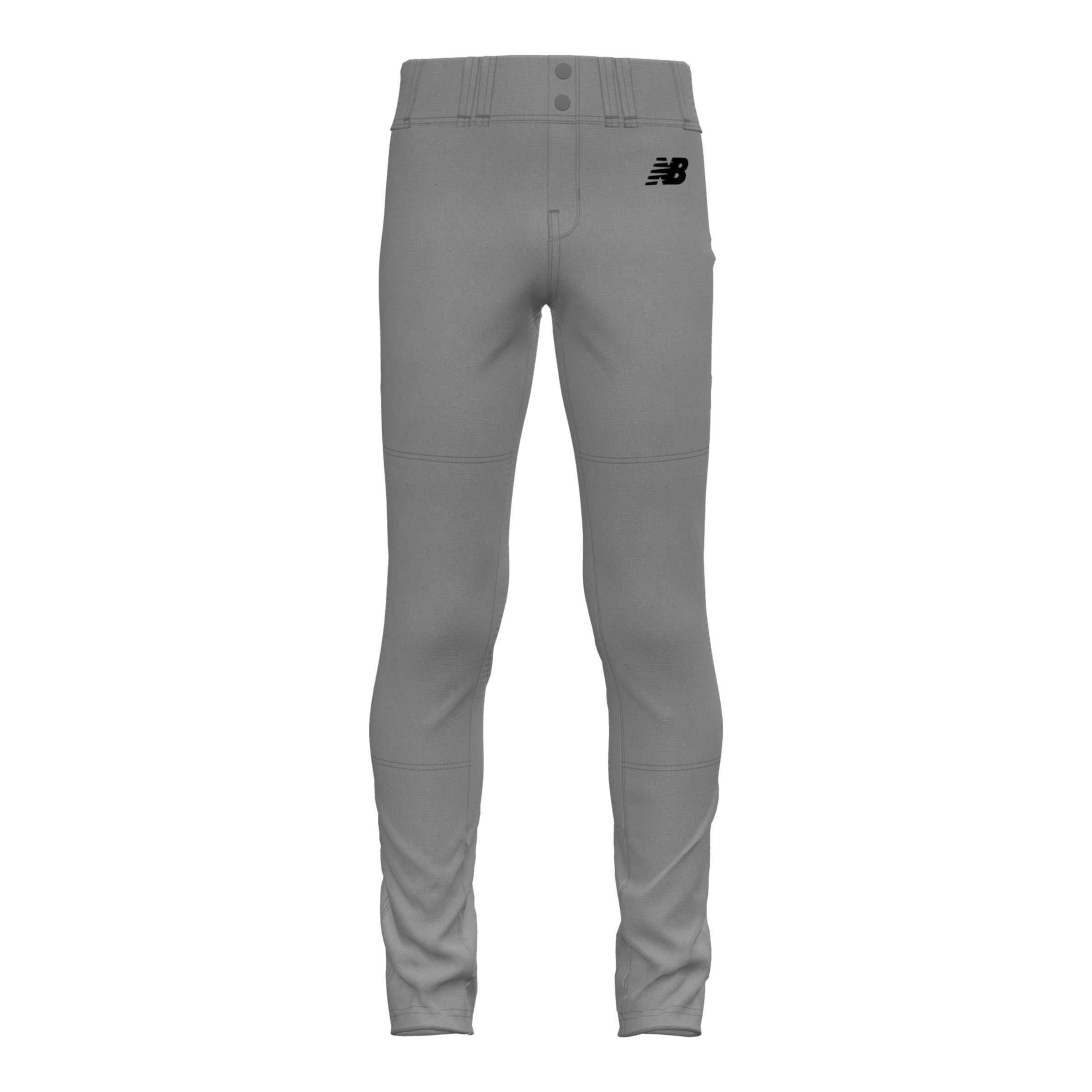 New Balance Kids’ Youth Adversary 2 Baseball Solid Pant Tapered – Grey (Size XL)