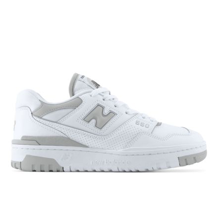 New Balance 550 White/Grey Basketball Sneaker