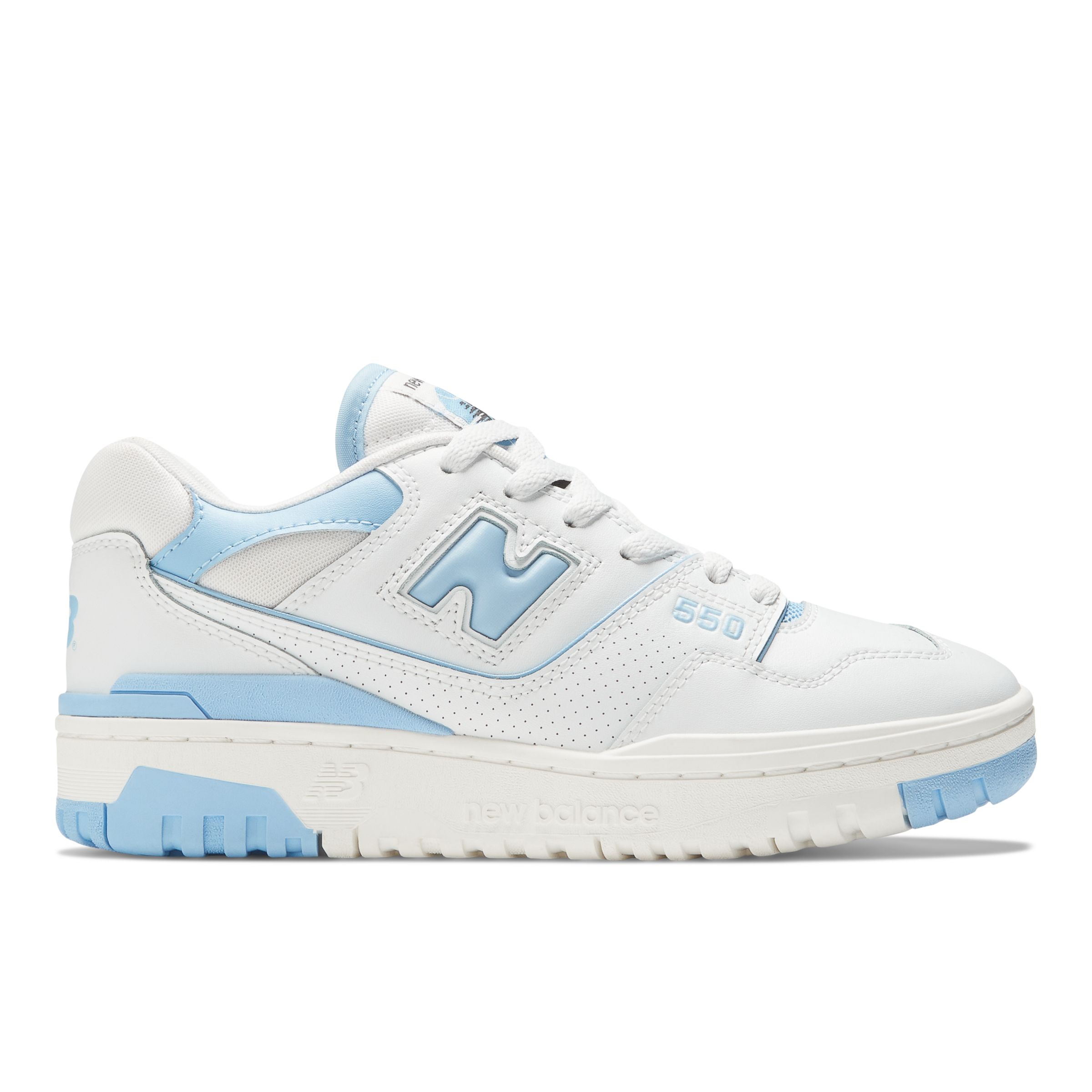 New Balance Women's 550 in White/Blue Synthetic, size 5 Narrow