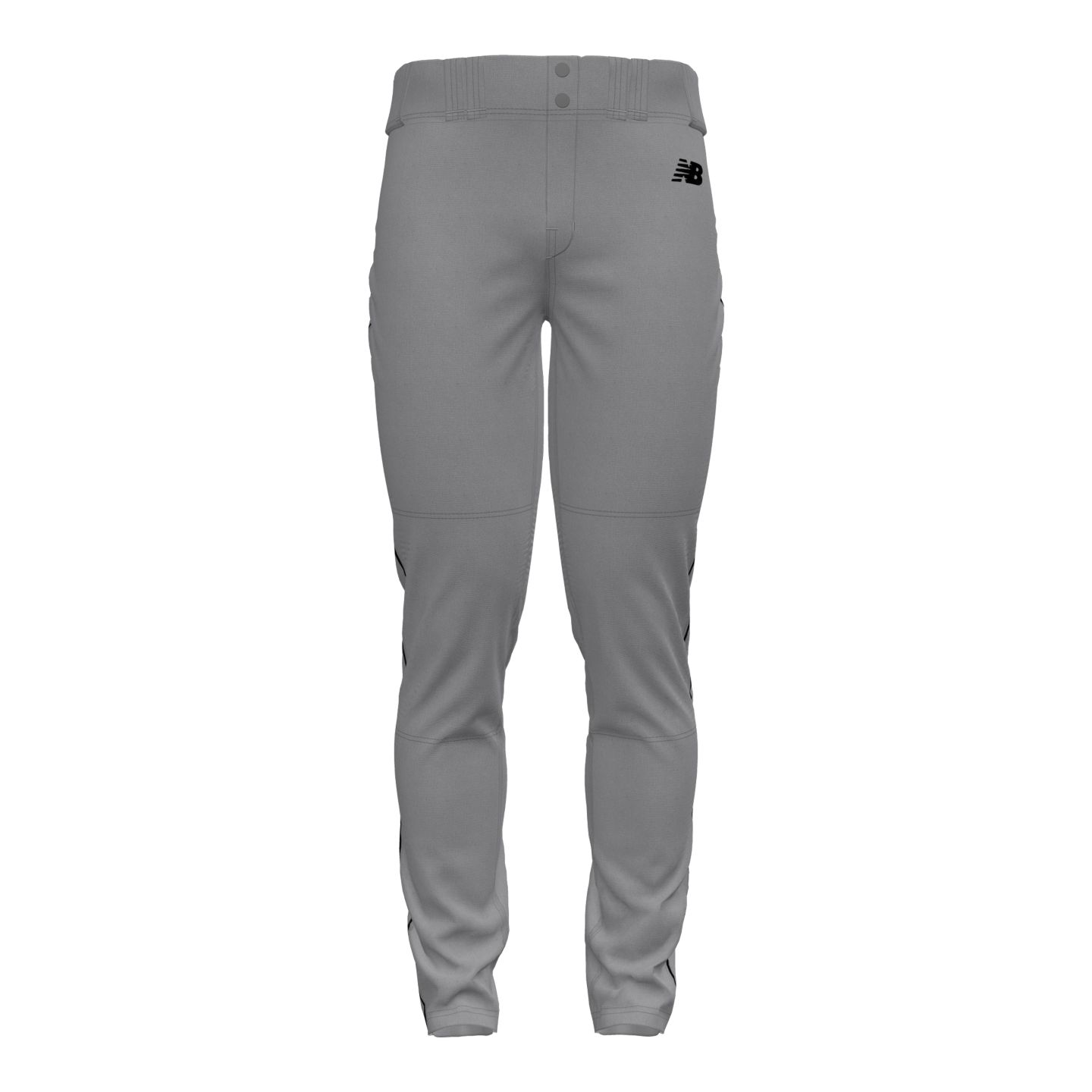 Мужские брюки New Balance Adversary 2 Pant Piped Tapered, цвет: Серый / Чёрный — фото 1