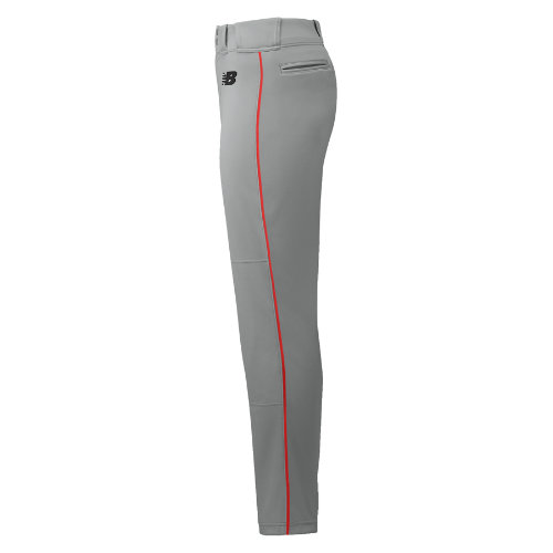 New Balance Men's Adversary 2 Baseball Piped Pant Tapered In Grey/red