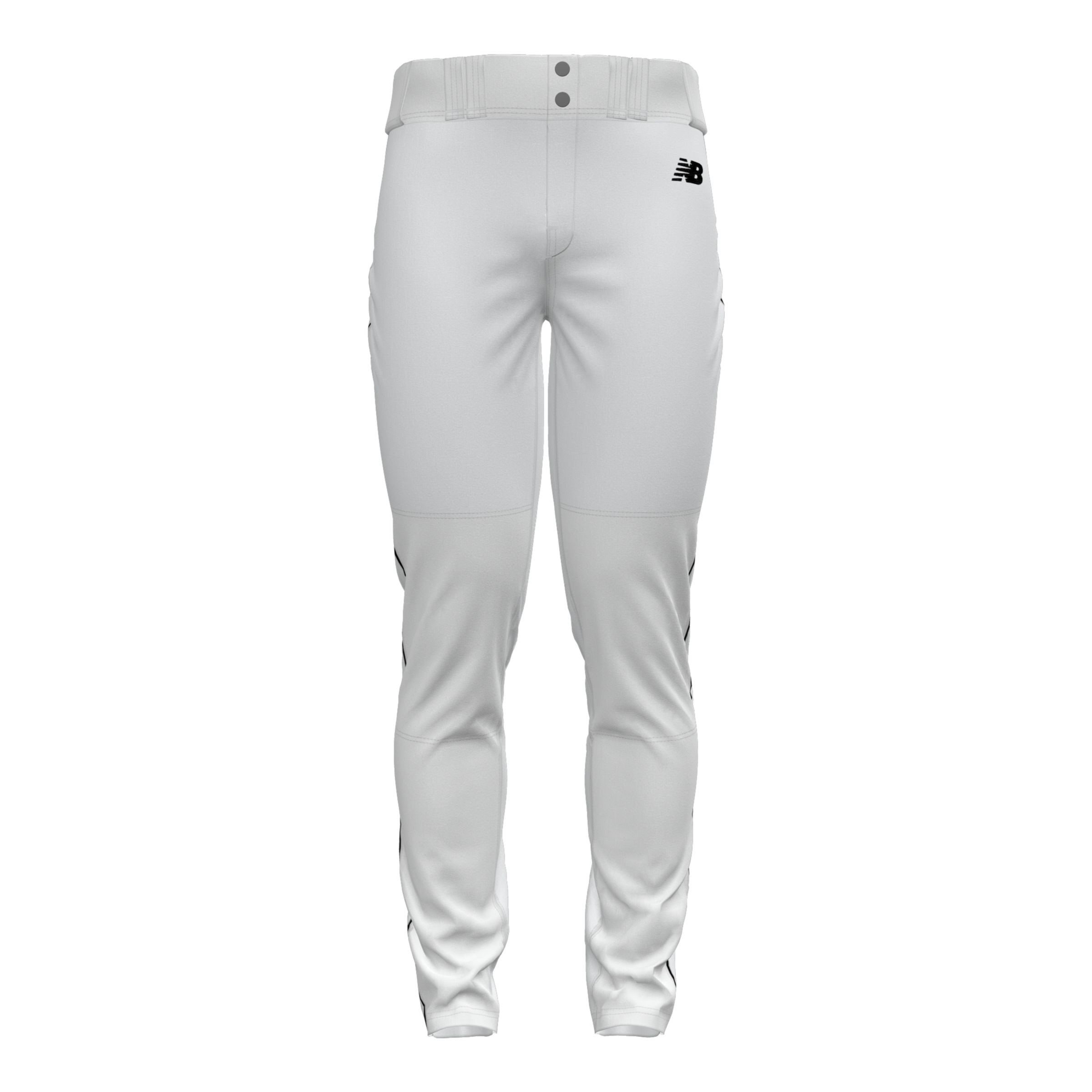 New Balance Men’s Adversary 2 Baseball Piped Pant Tapered – White/Black (Size M)