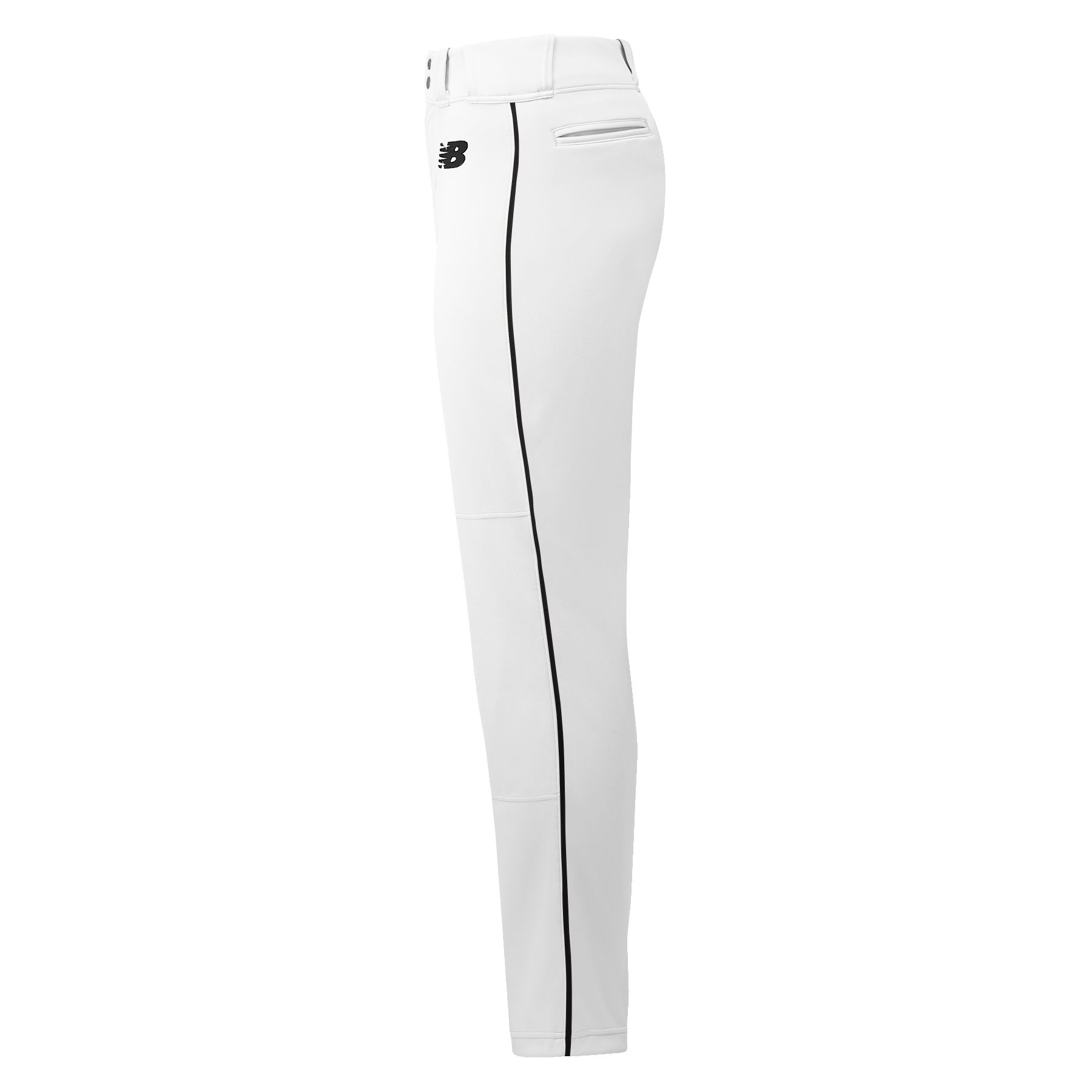 New Balance Adversary 2 Baseball Piped Pant Tapered In White/black