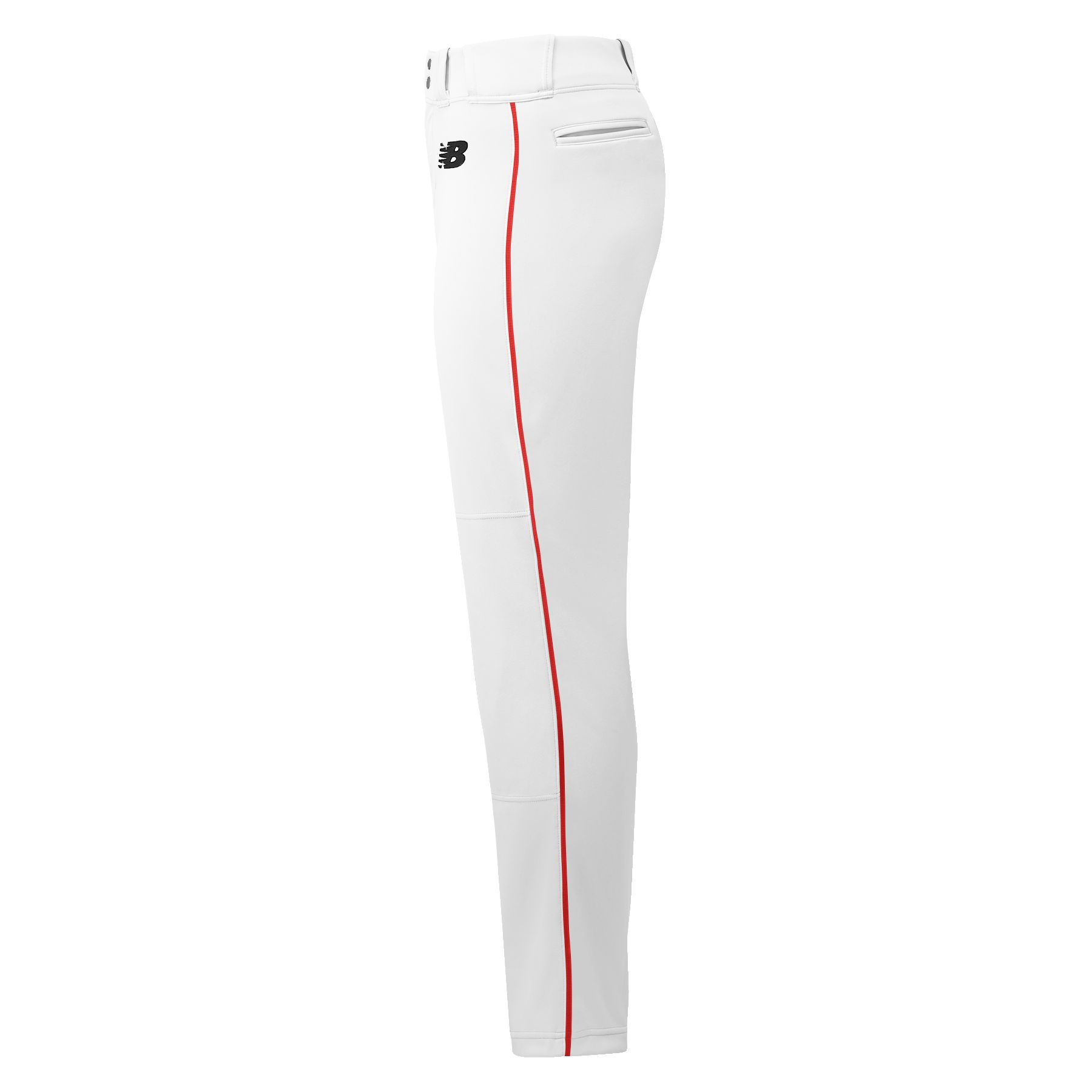 New Balance Adversary 2 Baseball Piped Pant Tapered In White/red