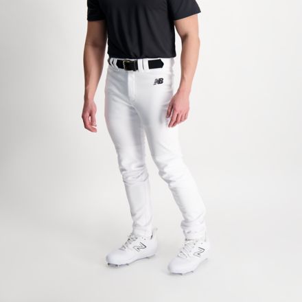 New Balance Men's Adversary 2 Baseball Solid Tapered Pants, White / L