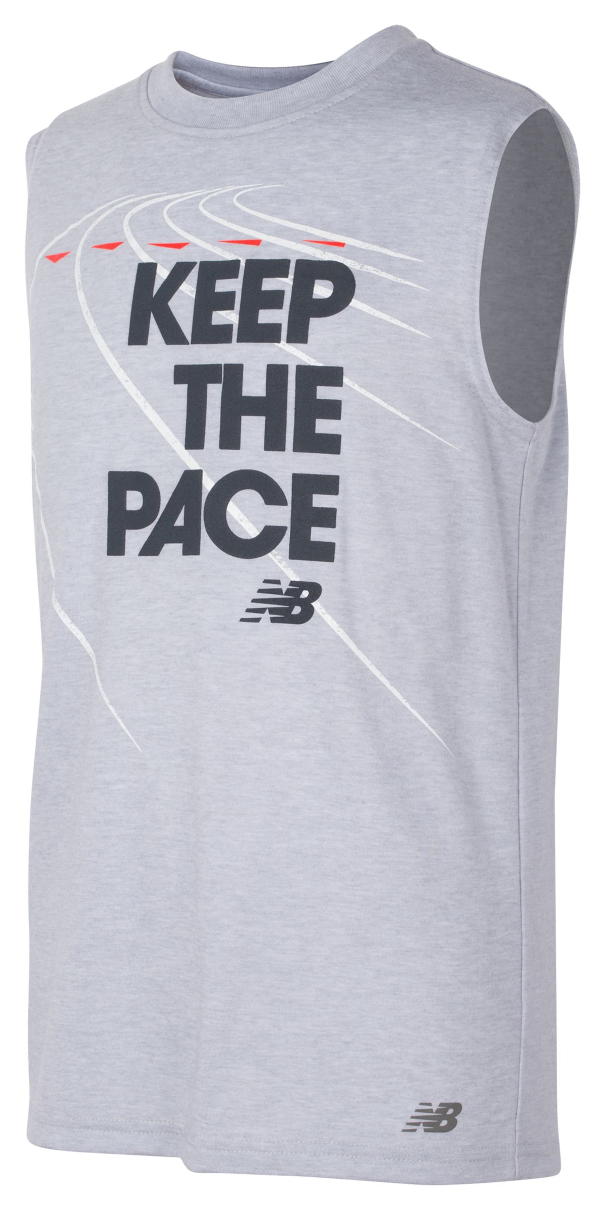 Sleeveless Athletic Graphic Tee Kids' 12563 Tops, Performance New