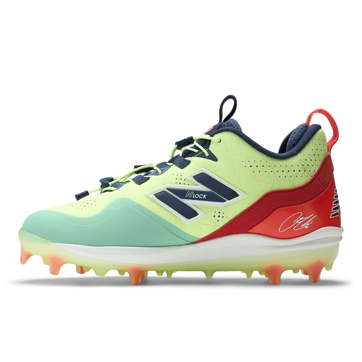 Мужские кроссовки New Balance Fuelcell Lindor 3 Comp, цвет: Мятный / Тёмно-синий — фото 8